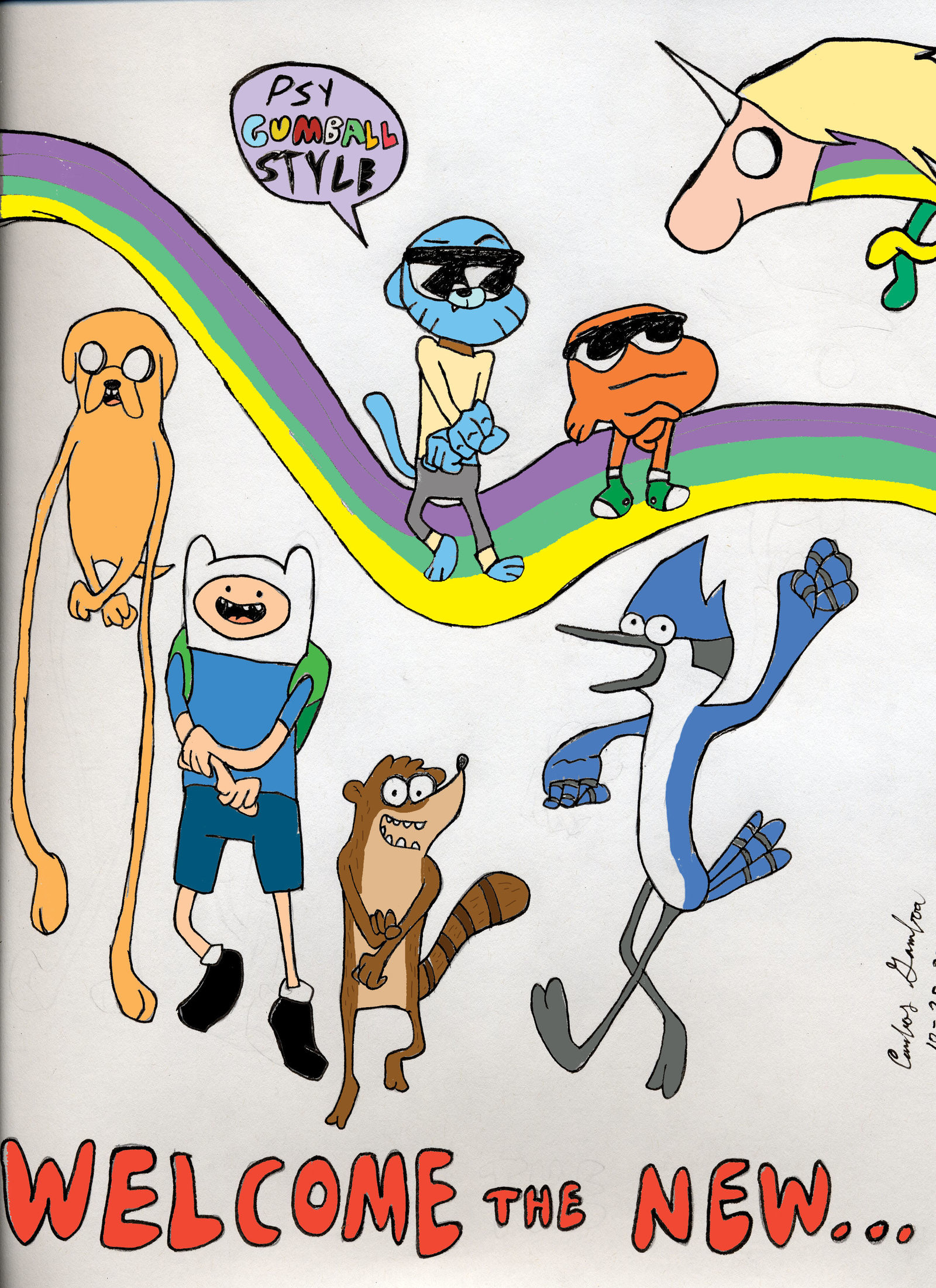 1600x2202 ... CN Adventure Time, Regular Show, Gumball by WibbitGuy