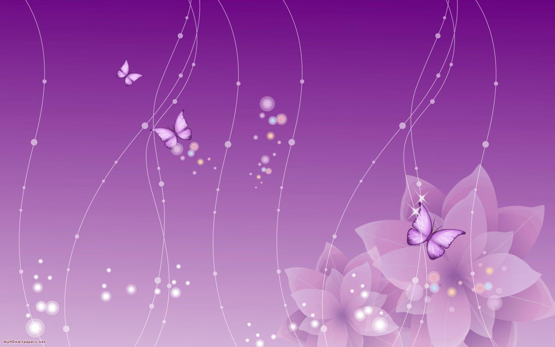1920x1200 Download Butterflies Flowers Purple Desktop Wallpaper | Full HD .