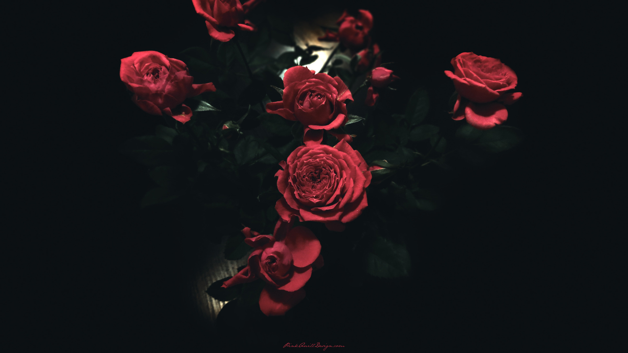 2400x1349 Black Wallpaper with Pink Roses Lovely Eletragesi Dark Red Roses Tumblr