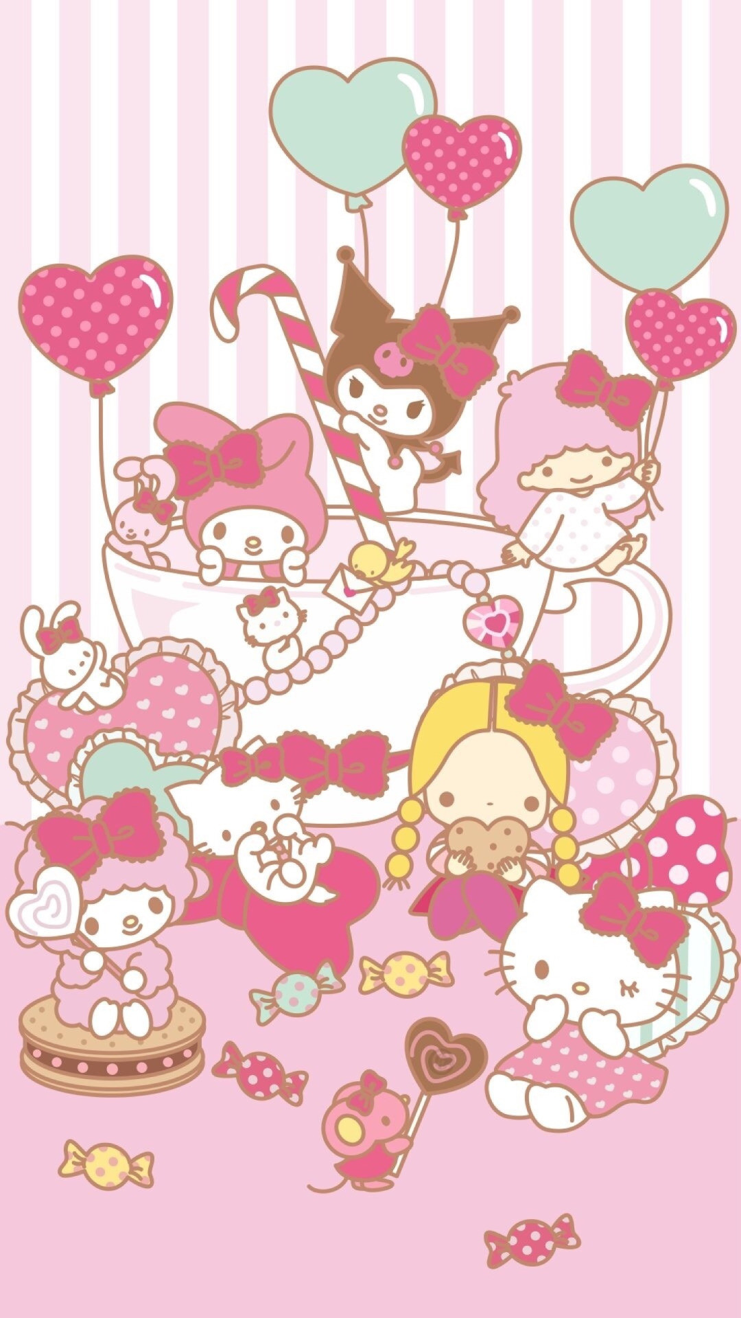 Sanrio sanrio aesthetic hellokitty  Hello kitty iphone wallpaper Walpaper  hello kitty Sanrio wallpaper