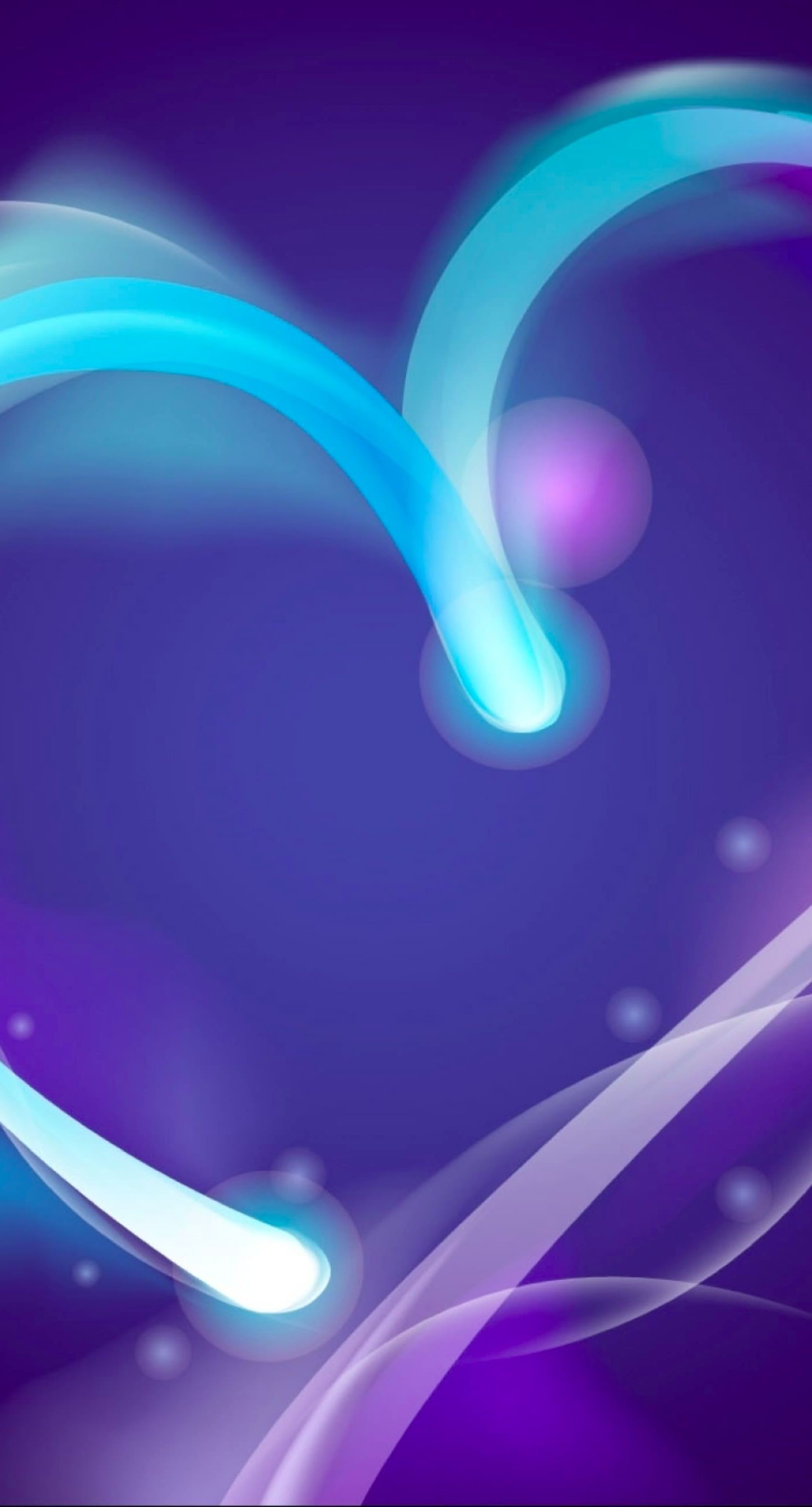 1398x2592 Cute Purple Heart iPhone7 Plus Wallpaper