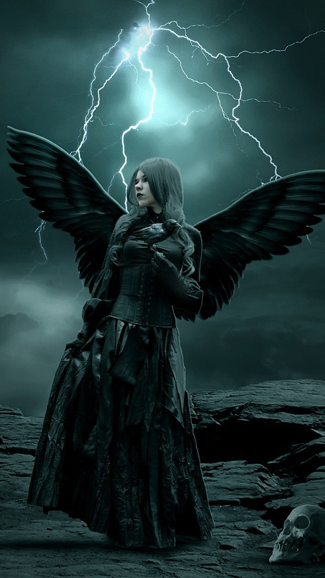 1080x1920 Sony Xperia Z1 Wallpapers Dark angel android wallpaper 