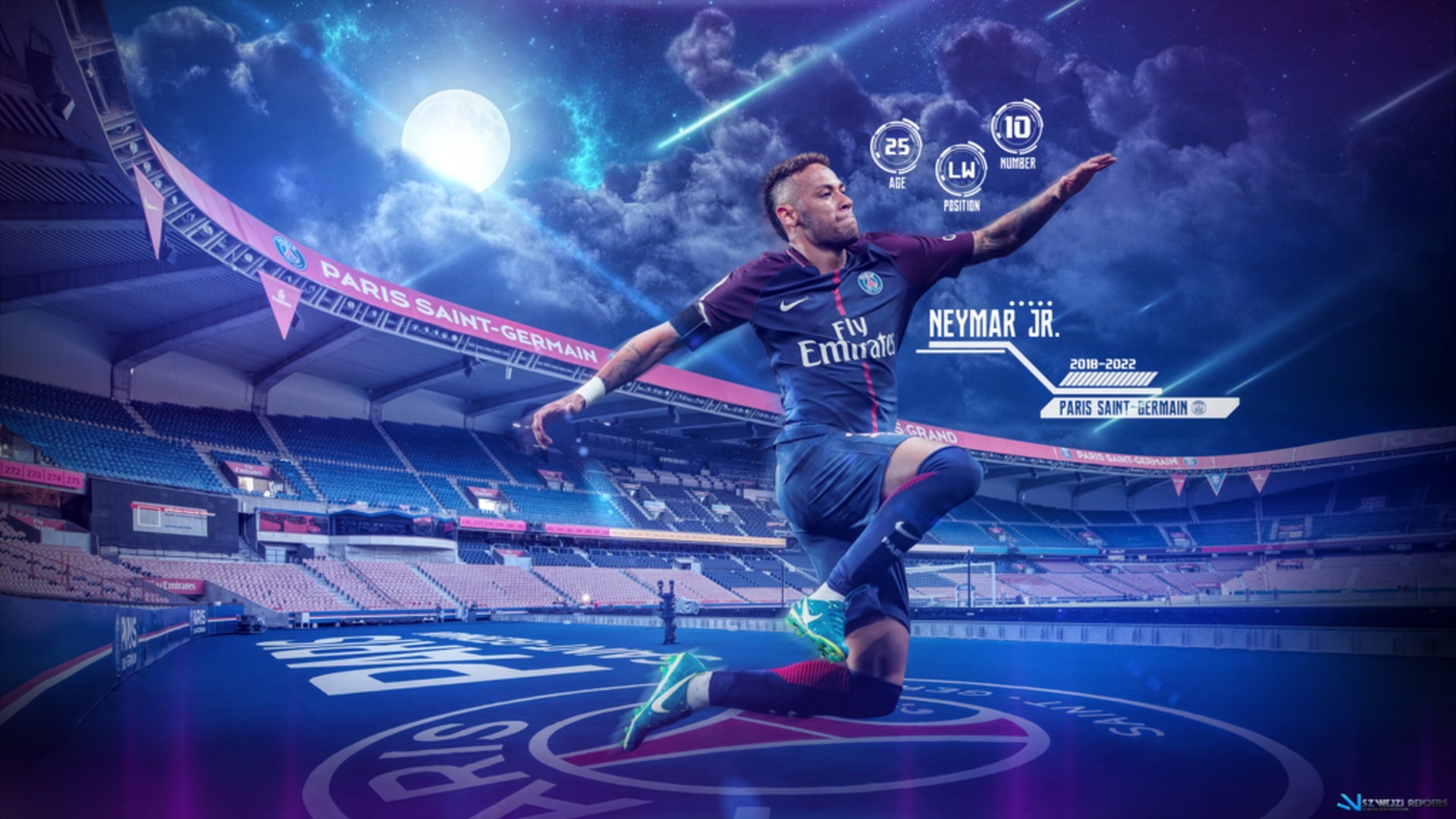 1920x1080 Neymar PSG HD Wallpaper