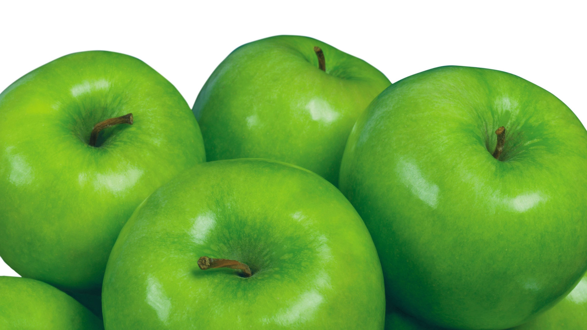 1920x1080  Wallpaper green apples, ripe, healthy, diet