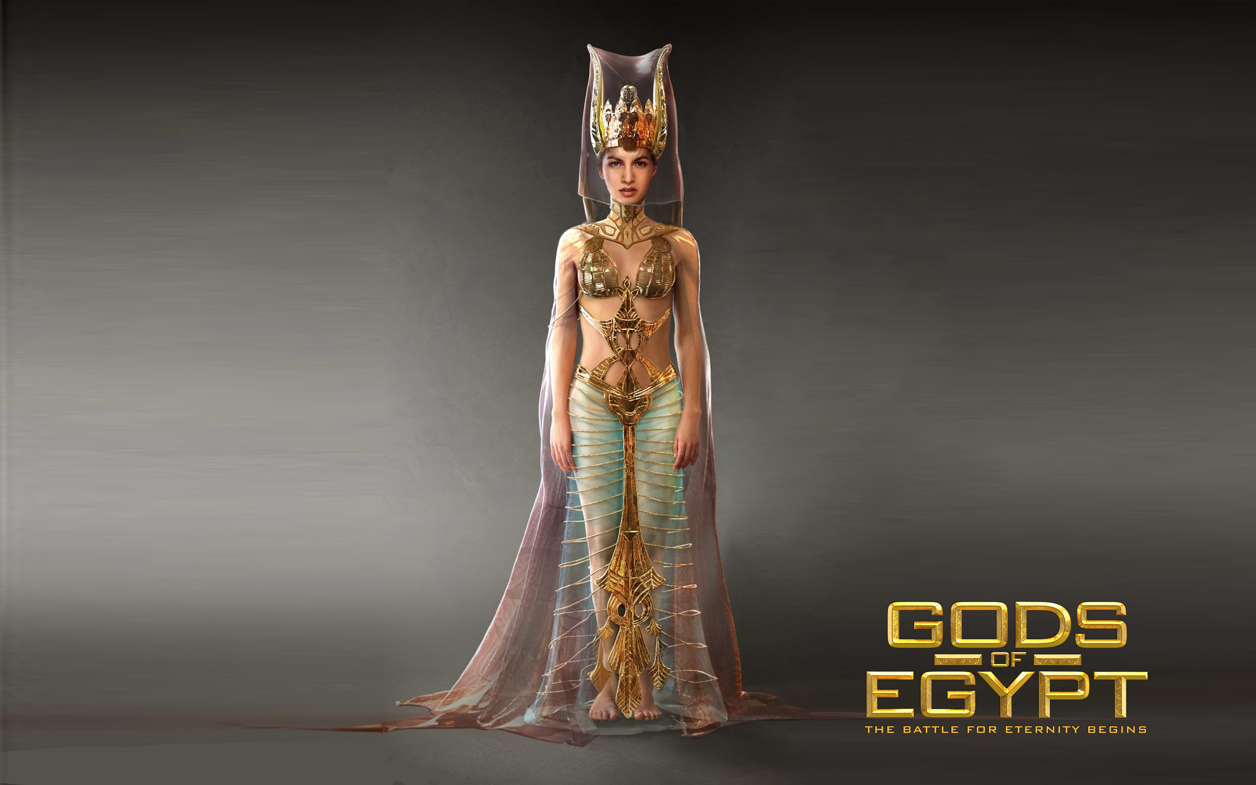 2560x1600 Gods Of Egypt Hathor Gold.