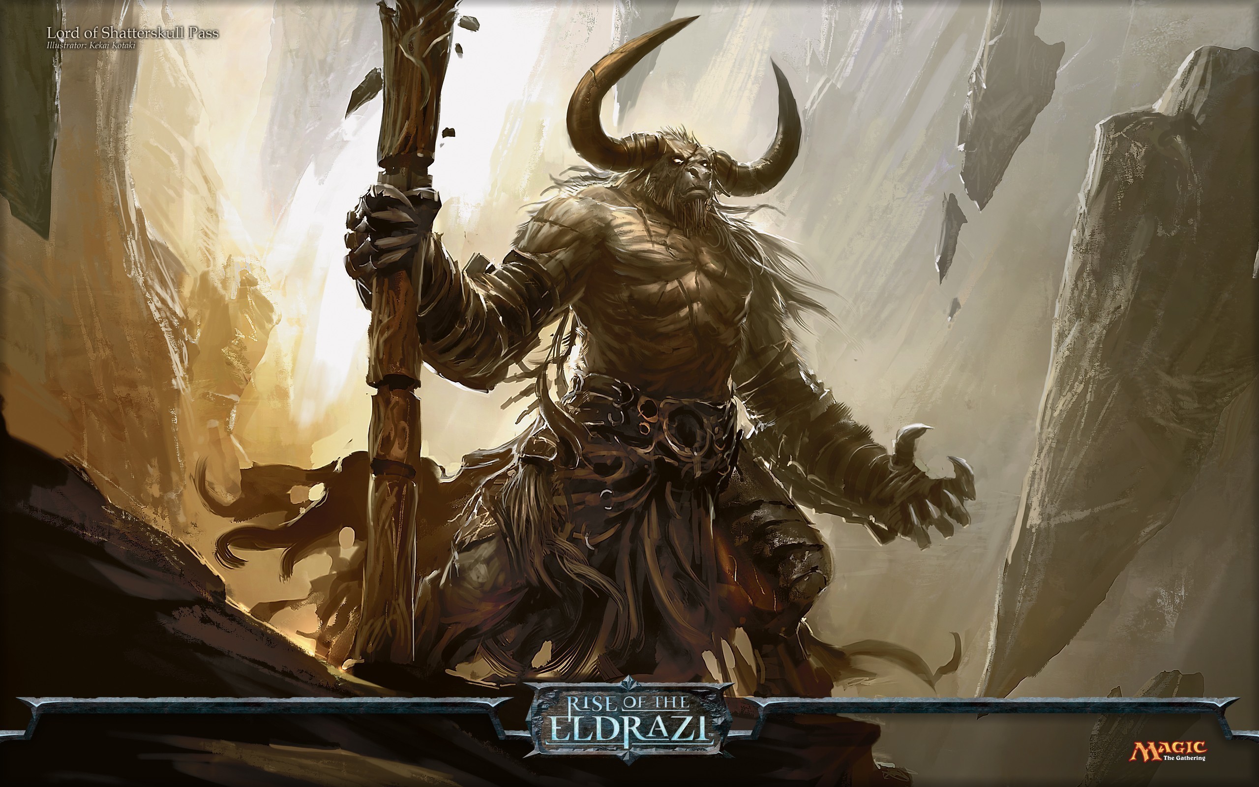2560x1600 Wallpapers Minotaur Warriors Horns Rise of the Eldrazi Games 