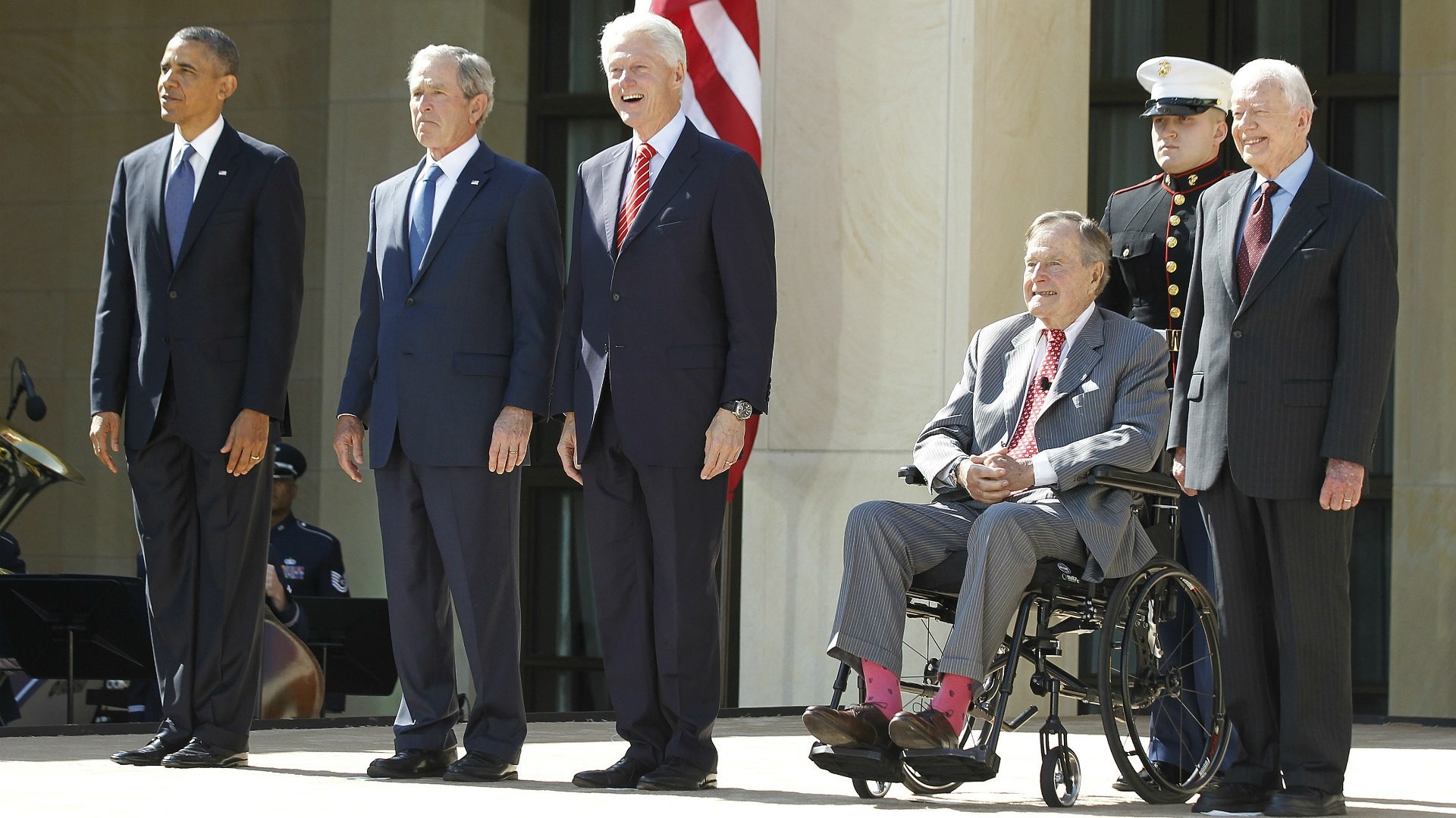 1920x1080 5 US presidents in one frame