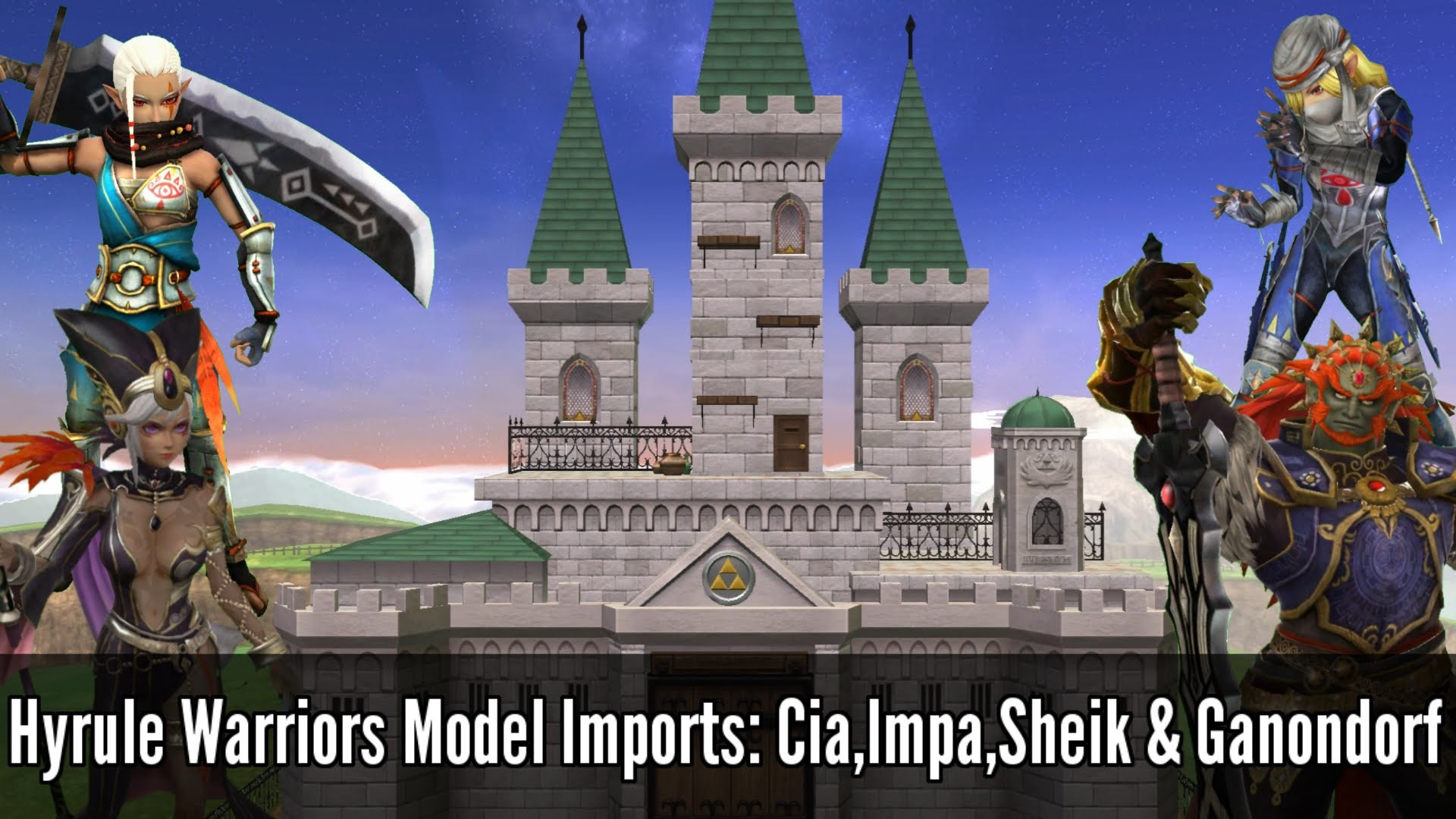 1920x1080 Hyrule Warriors Model Imports: Cia,Impa,Sheik & Ganondorf - Super Smash  Bros. Wii U Mods - YouTube