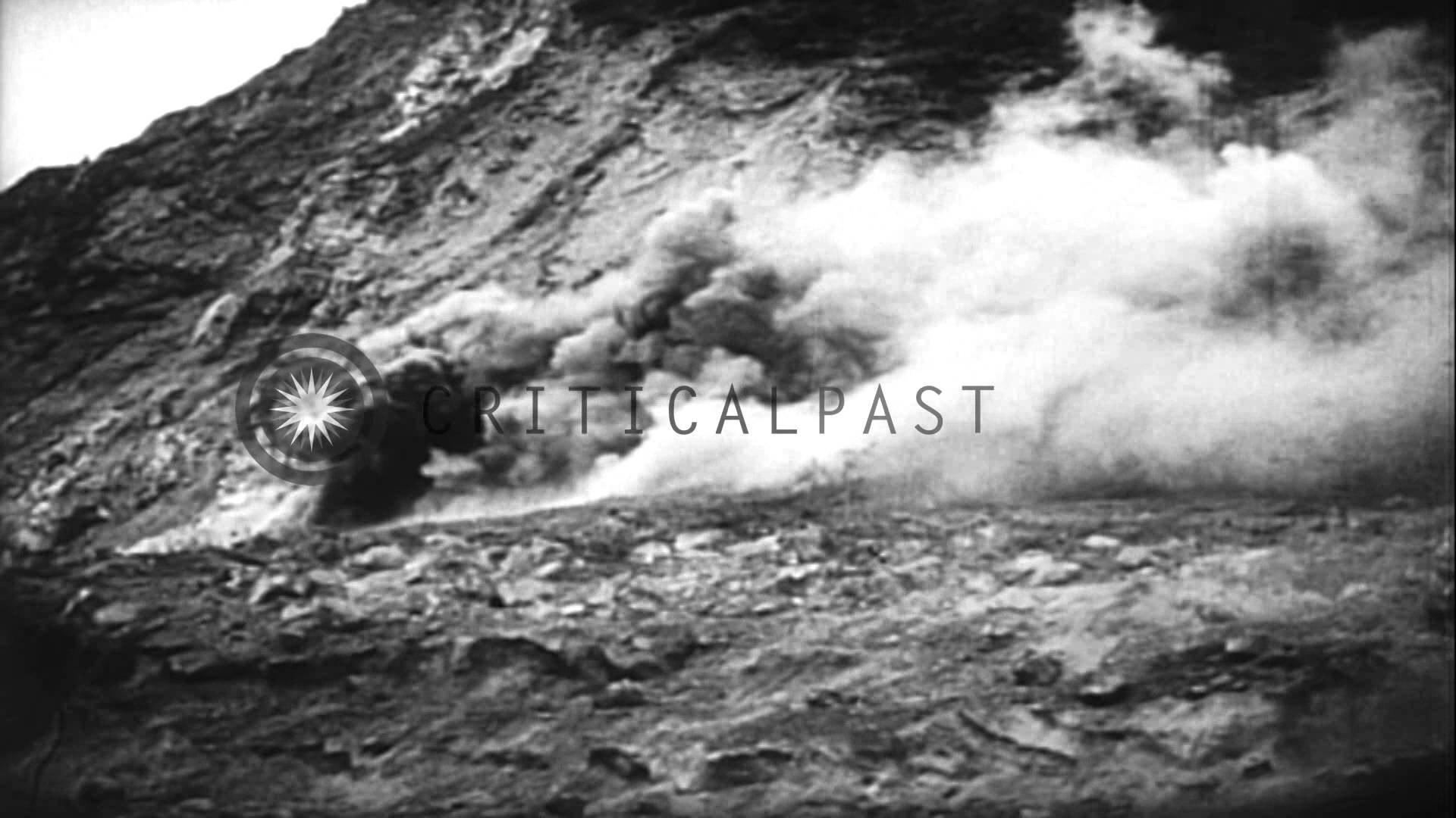 1920x1080 US Marines advance on Iwo Jima under artillery, naval and aerial  bombardment and ...HD Stock Footage