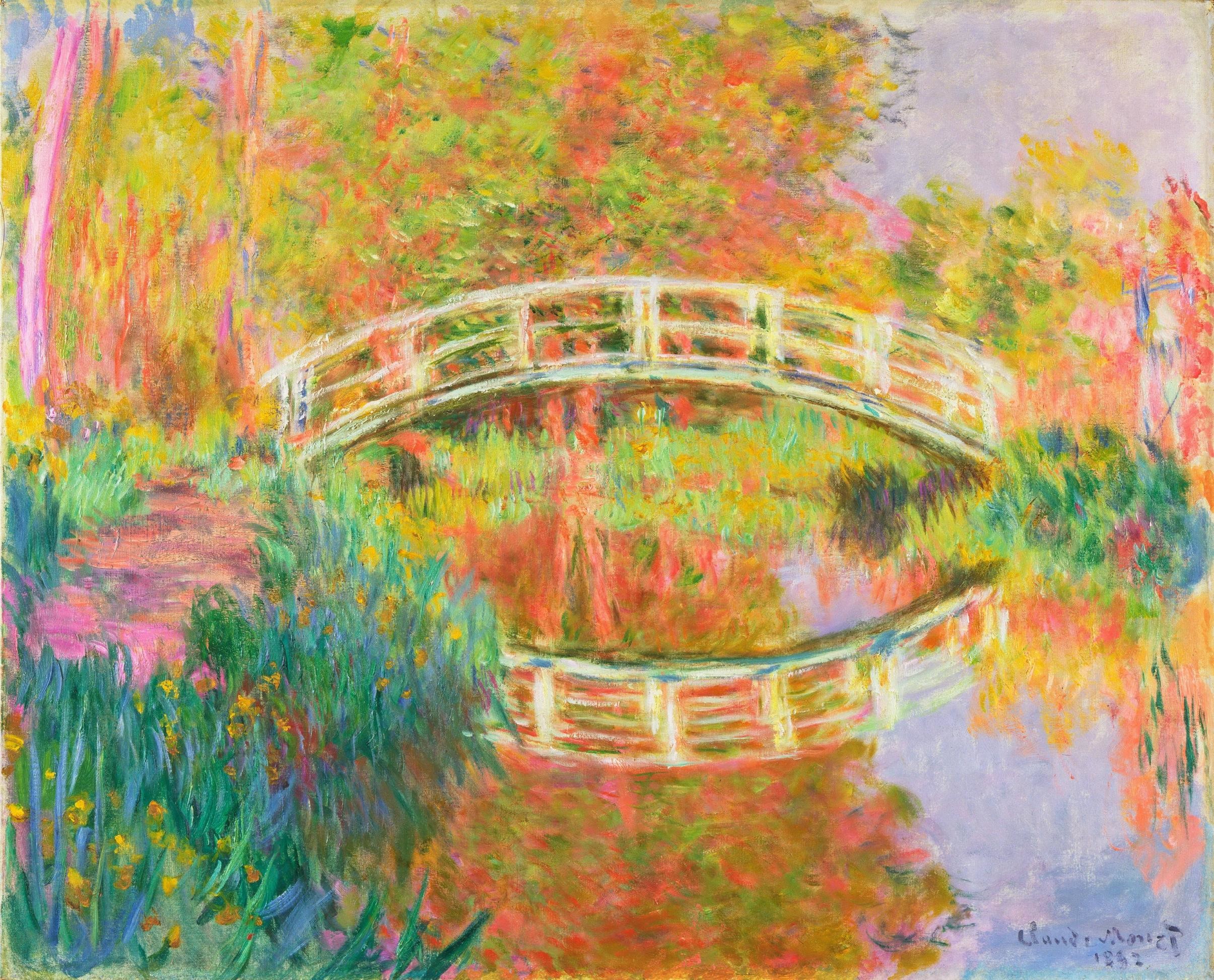 2410x1945 The Japanese Bridge at Giverny - Claude Monet [4016 x 3242] ...