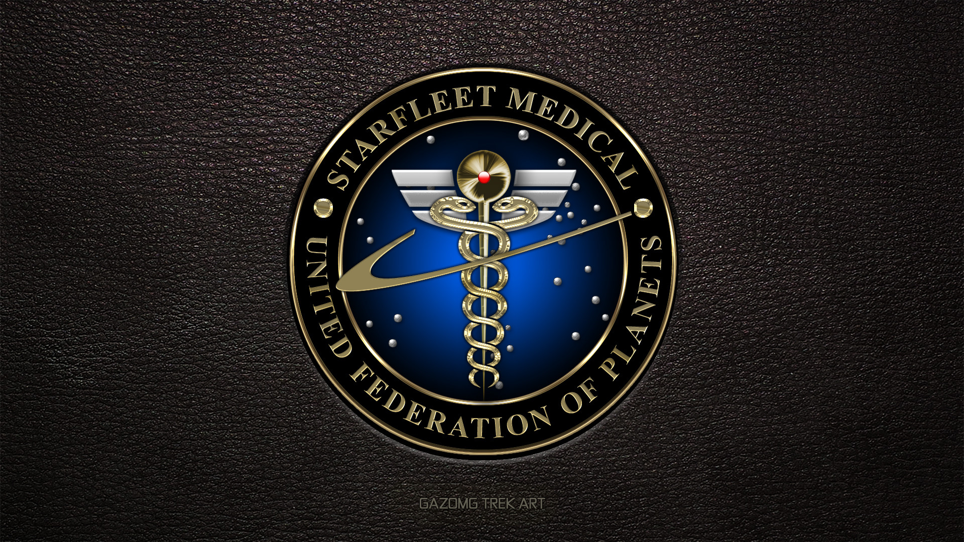 1920x1080 ... Starfleet Medical Logo Star Trek (updated) by gazomg