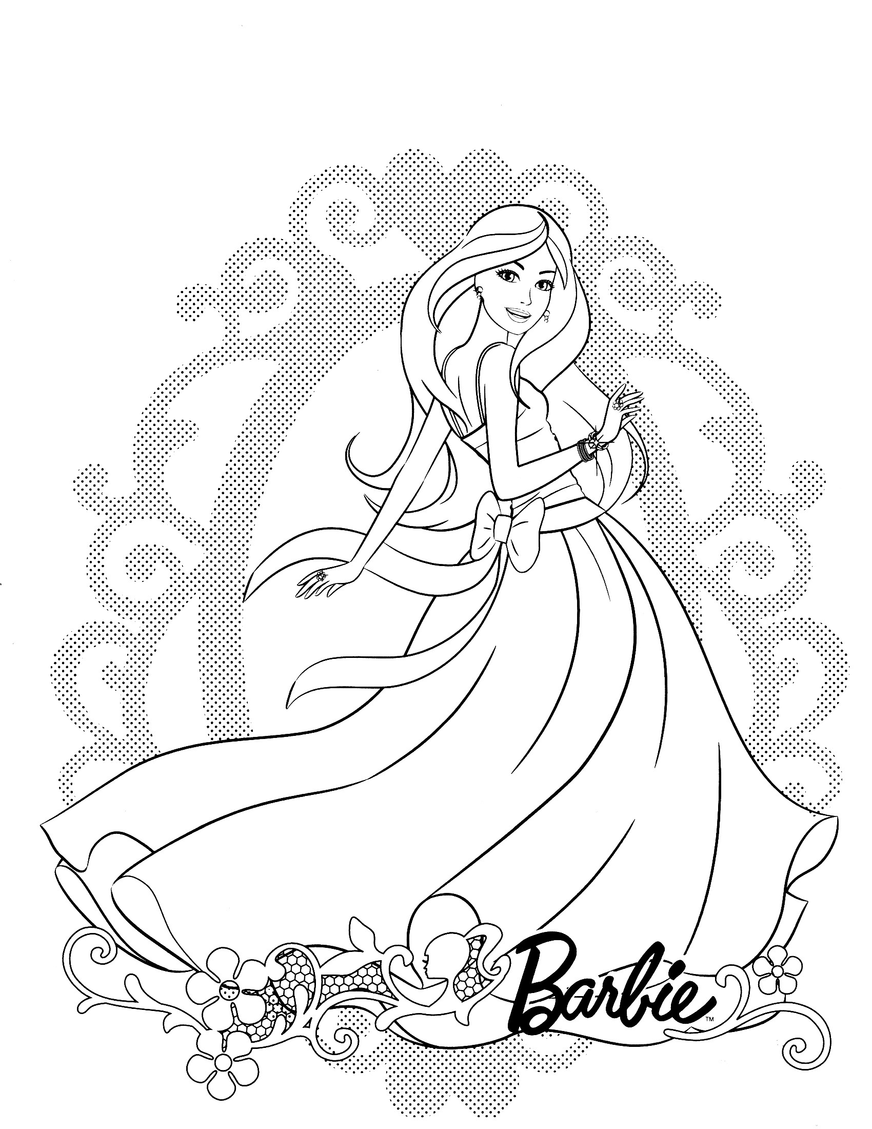 1700x2200 Barbie Dream House Coloring Pages | Coloring pages wallpaper
