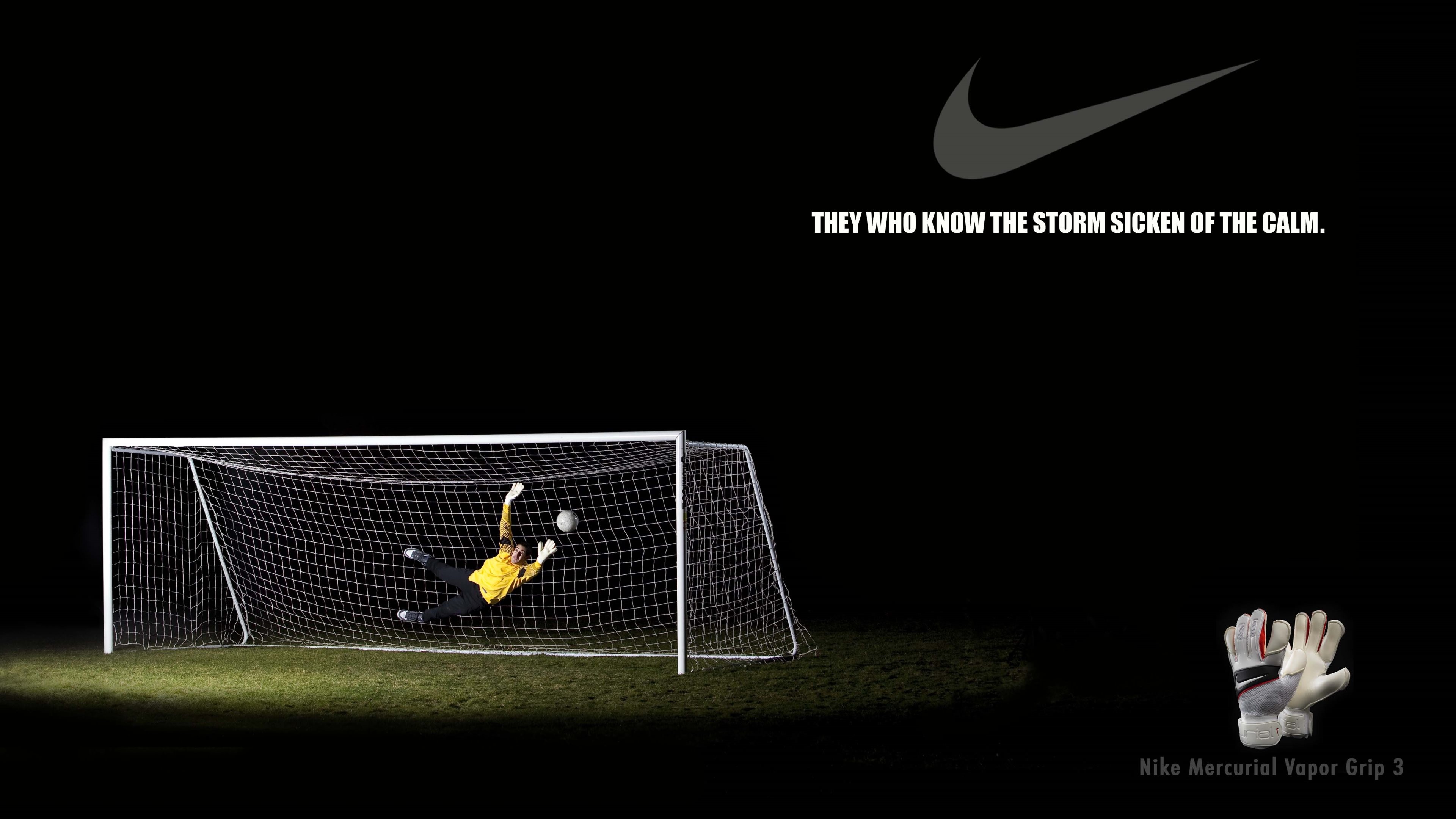 3840x2160 Wallpaper: Nike Creative Soccer Poster. Ultra HD 4K 