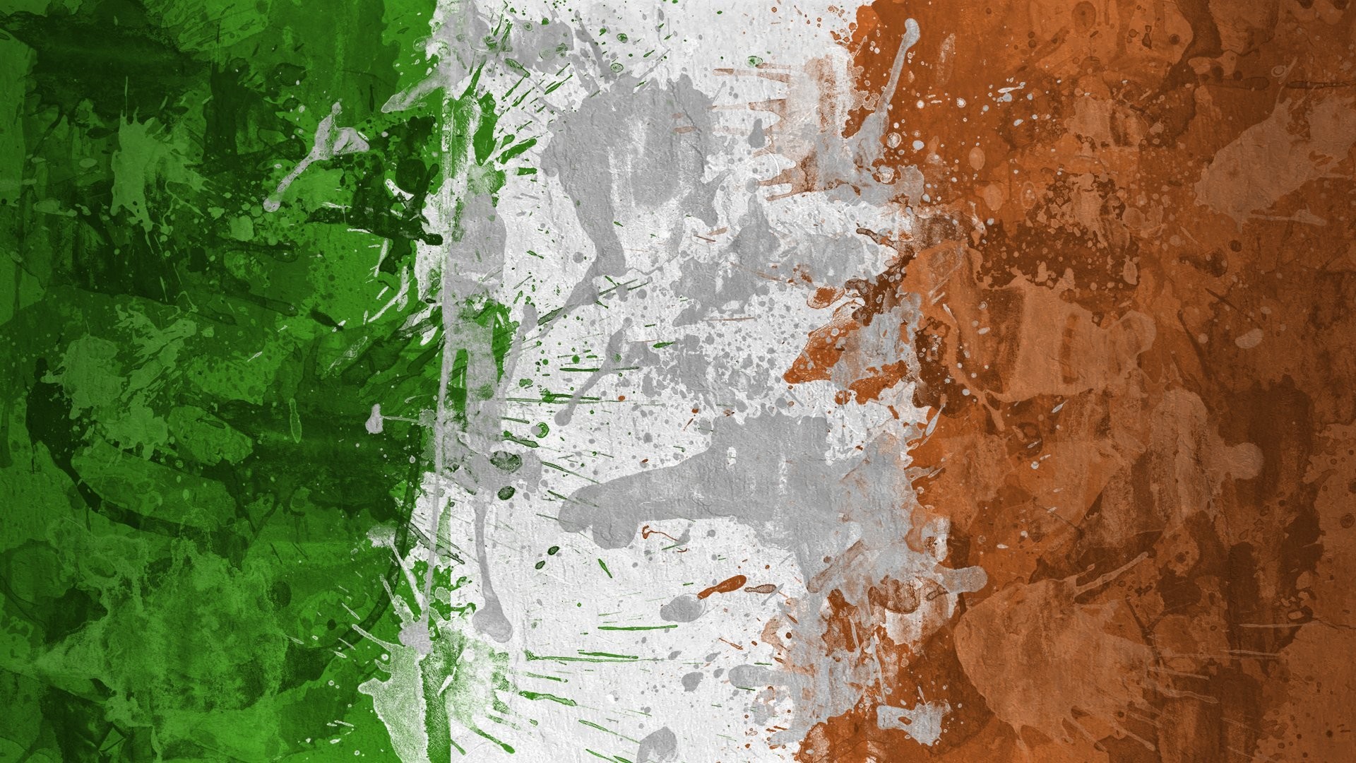 1920x1080 ireland ireland the republic of ireland poblacht na hÃ©ireann republic of  ireland flag flag paint