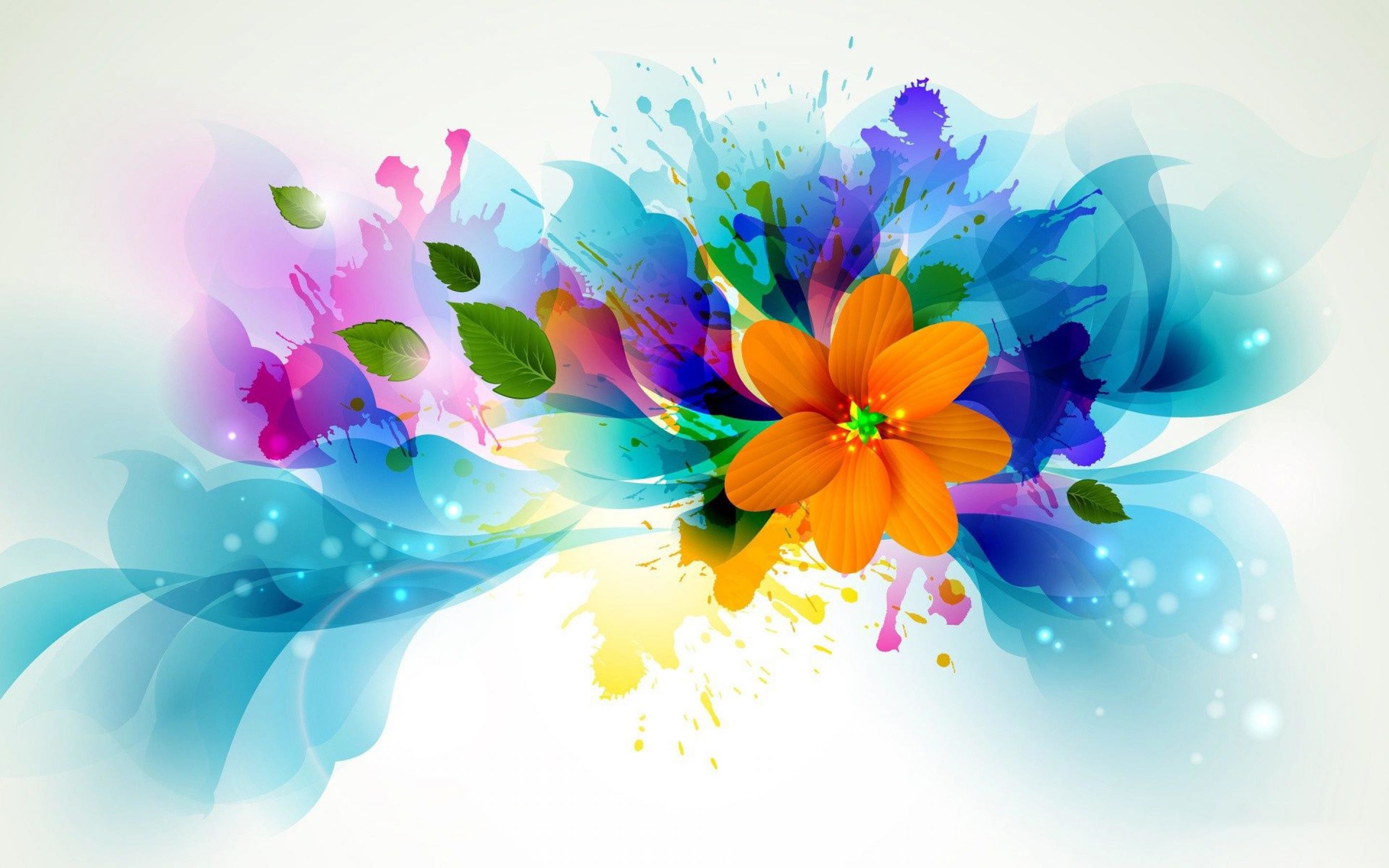 2880x1800 Abstract-Colorful-Flowers-Art-WallPaper-HD | Wallpapers Photos