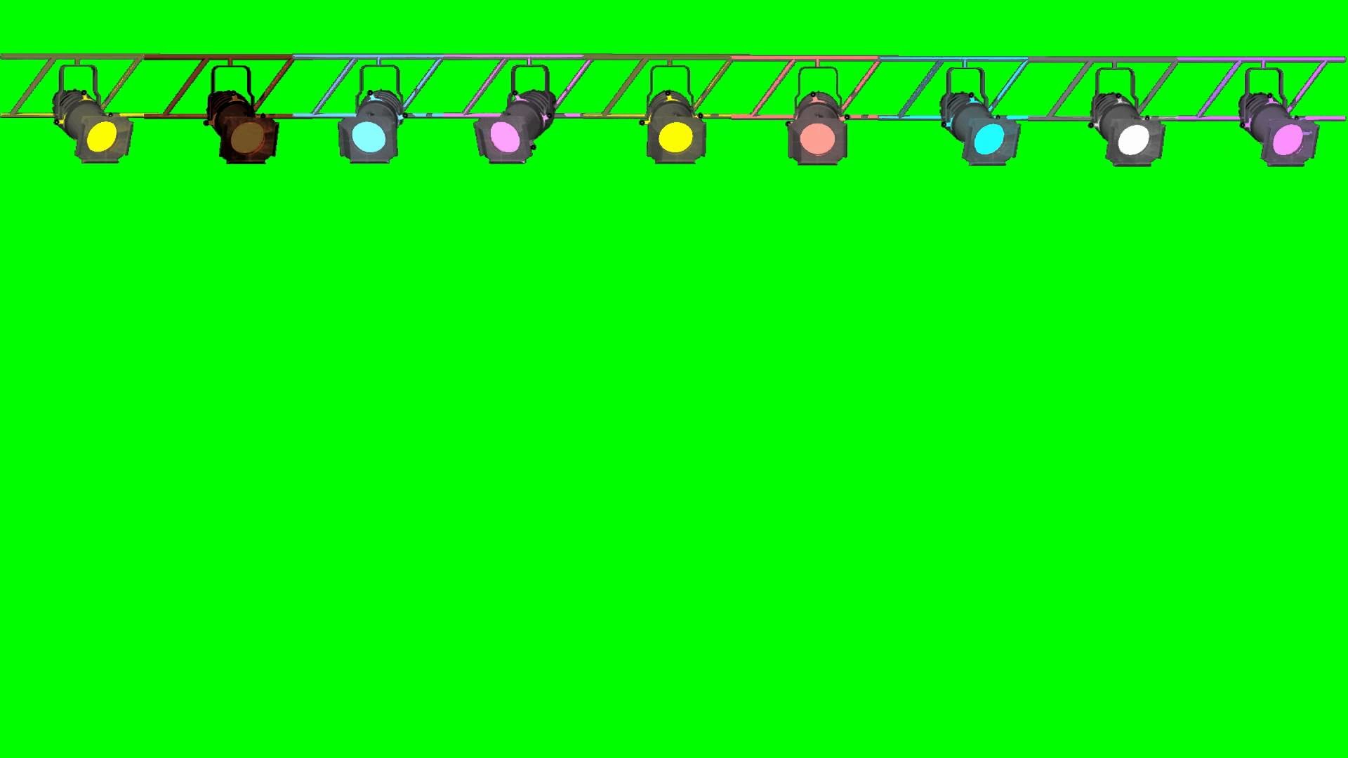 1920x1080 Spotlight 2 Green Screen - Holofotes