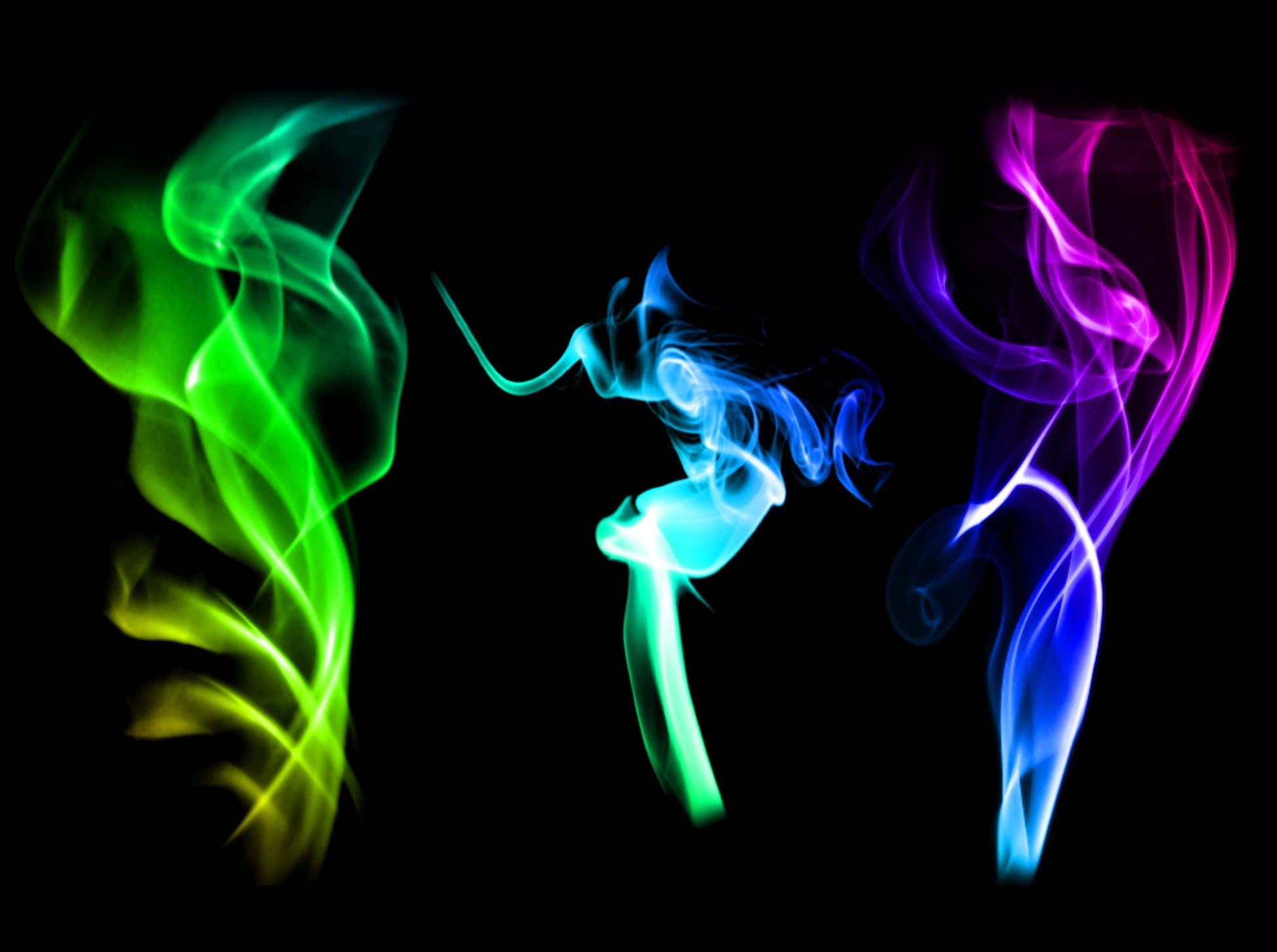 1950x1453 Color, Smoke, Wallpaper, smoke - physical structure, green color