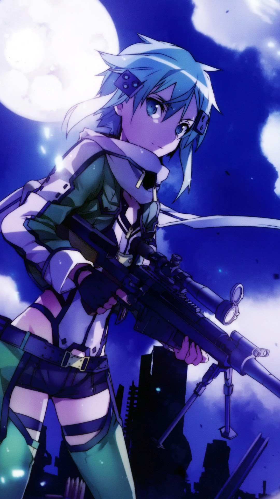 1080x1920 Smiling Sniper - Weekly Sinon Extra [Phone Wallpaper] ...