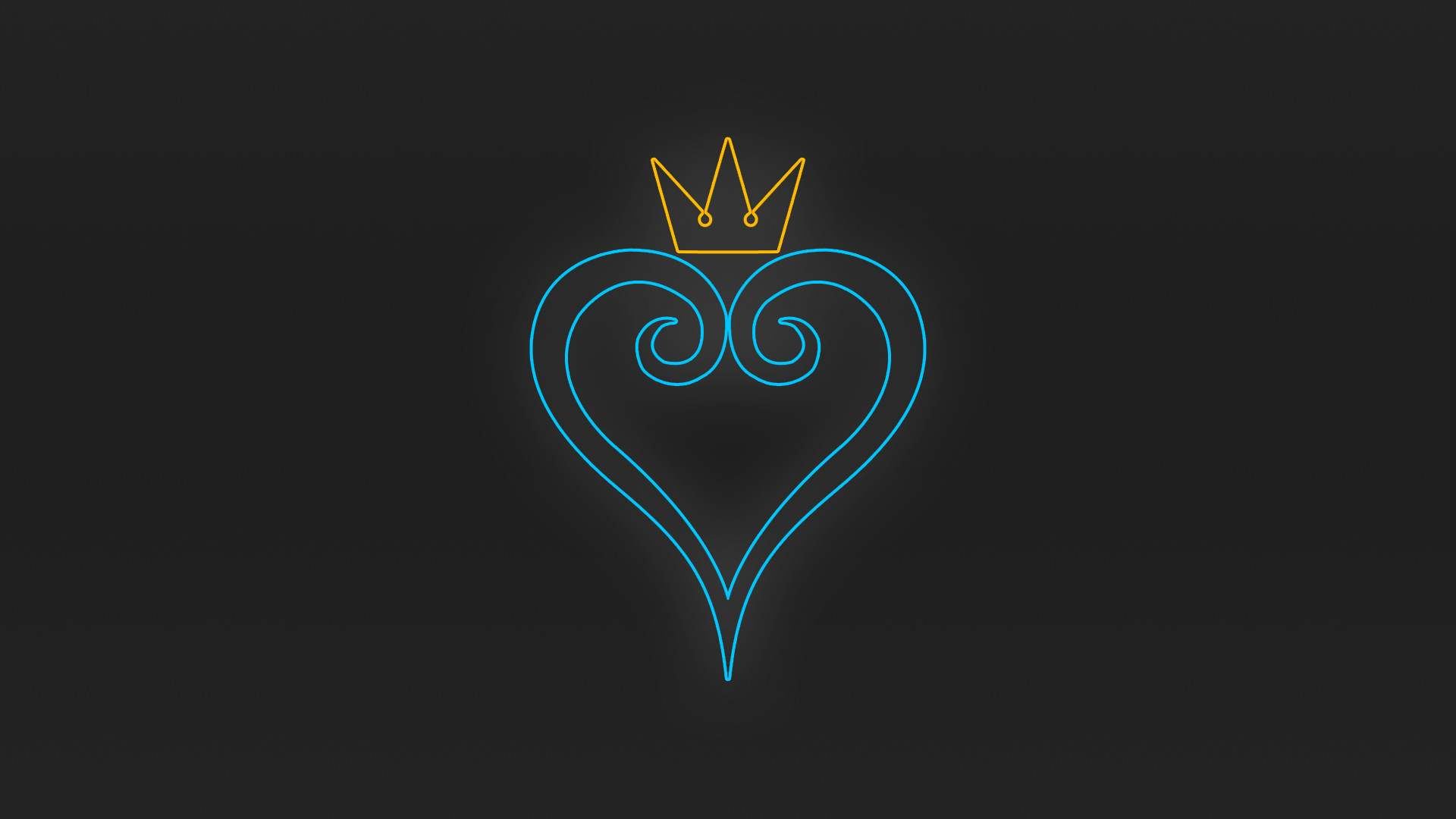 1920x1080 Kingdom Hearts Heart/Crown Wallpaper