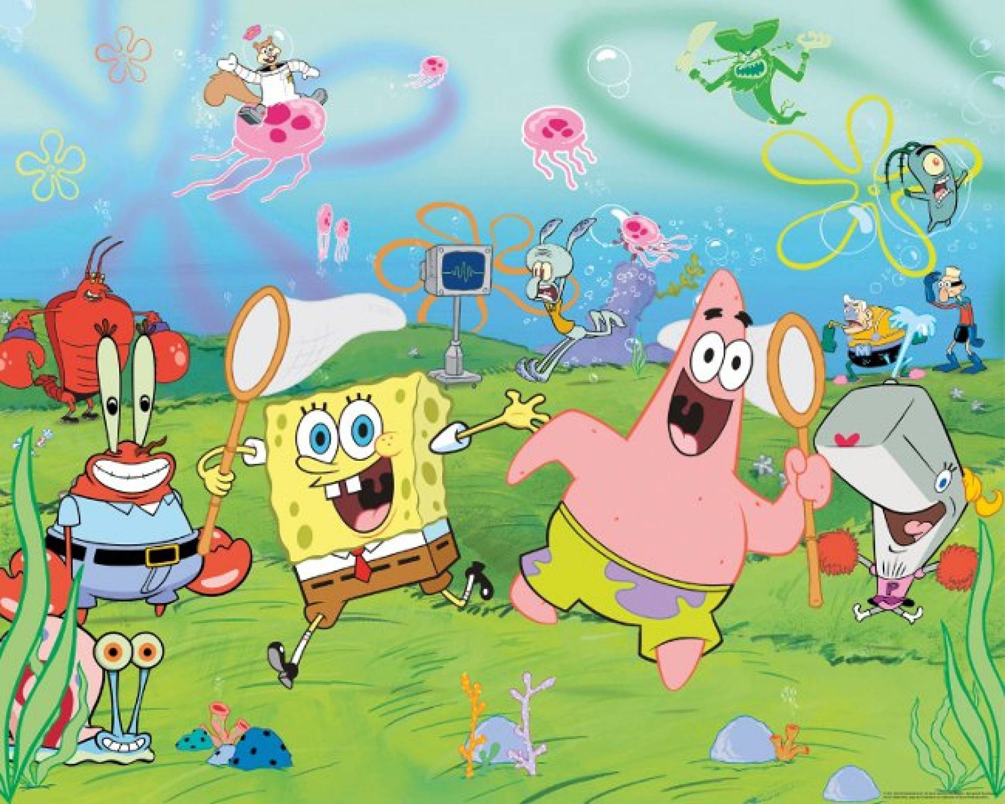 2000x1600 SpongeBob Characters