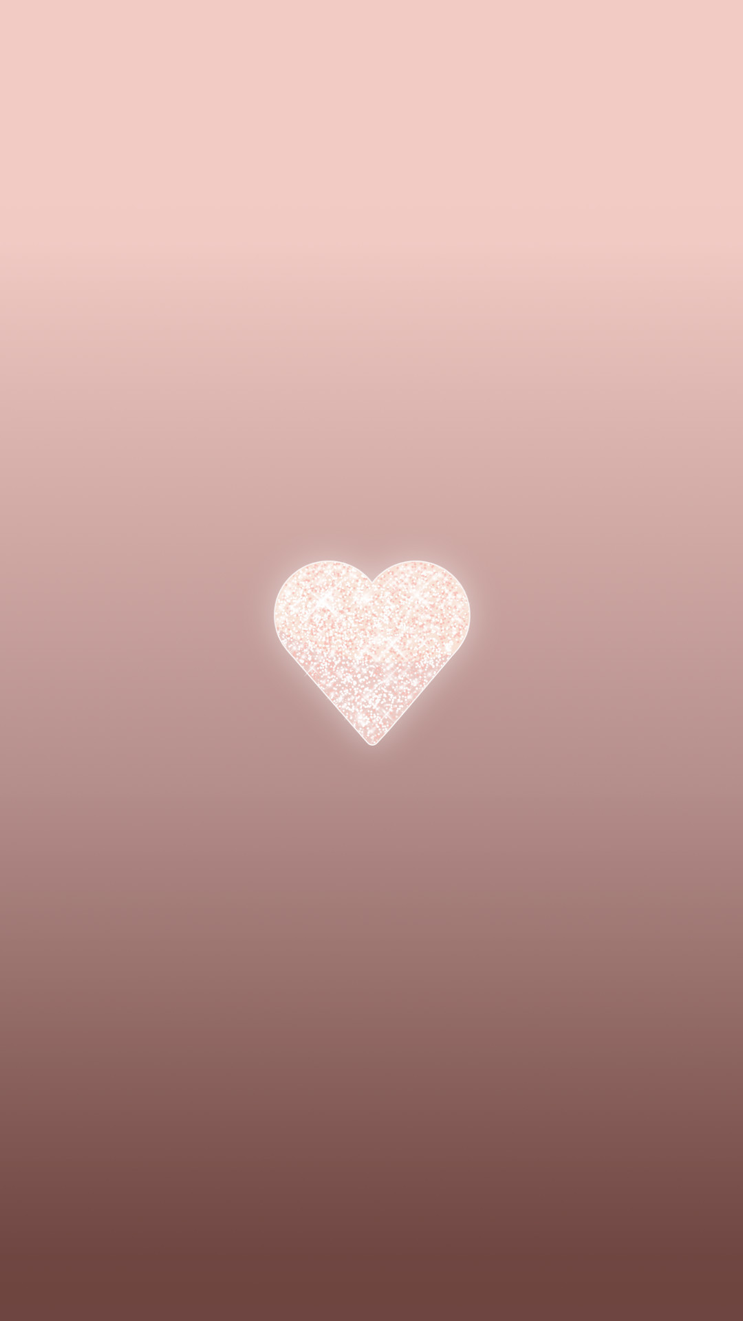 1080x1920  Rose Gold Heart, phone wallpaper, background, lock screen