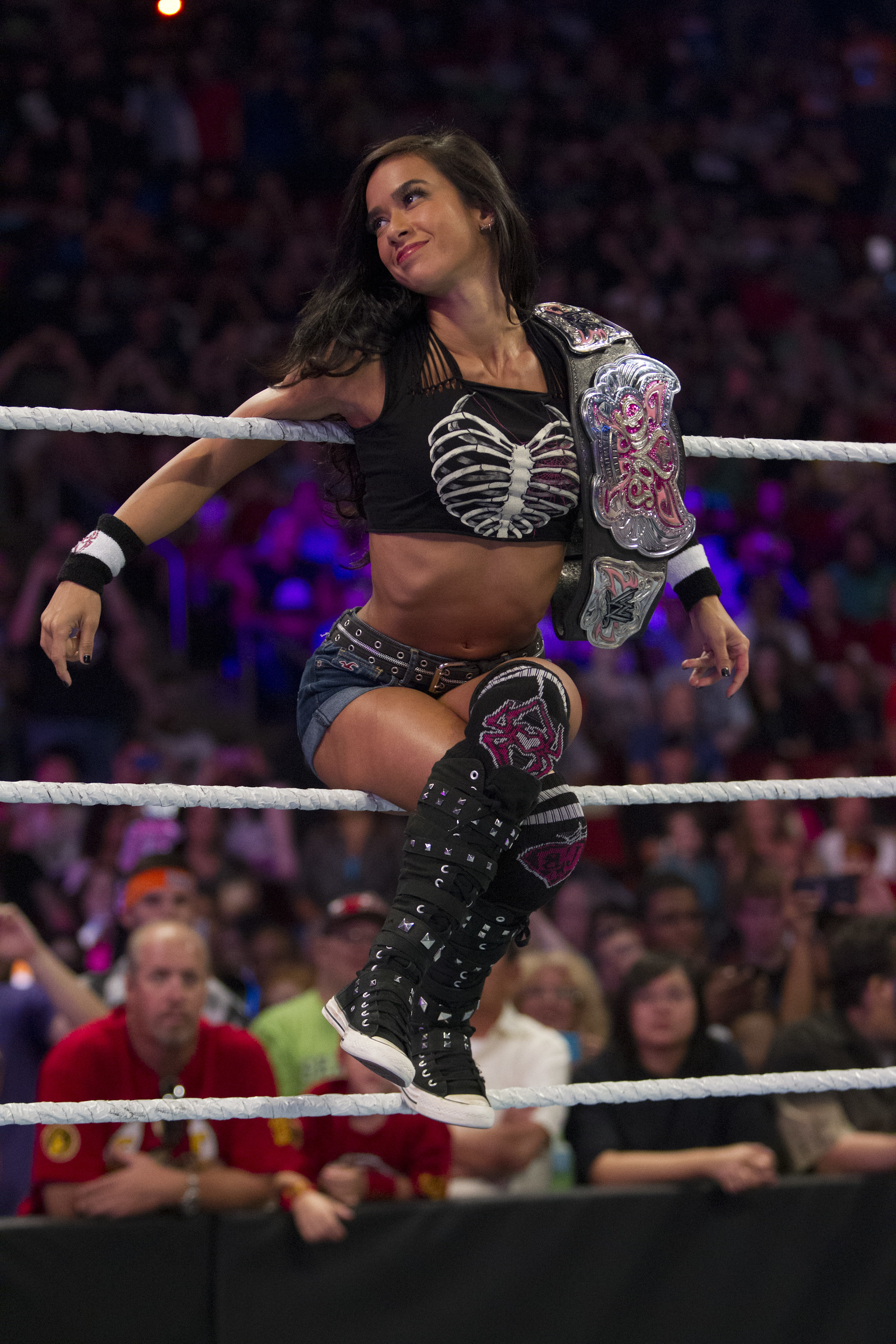 2048x3072 WWE's AJ Lee On Hell In A Cell & Her Batman/Joker Rivalry With Fellow WWE  Diva Paige