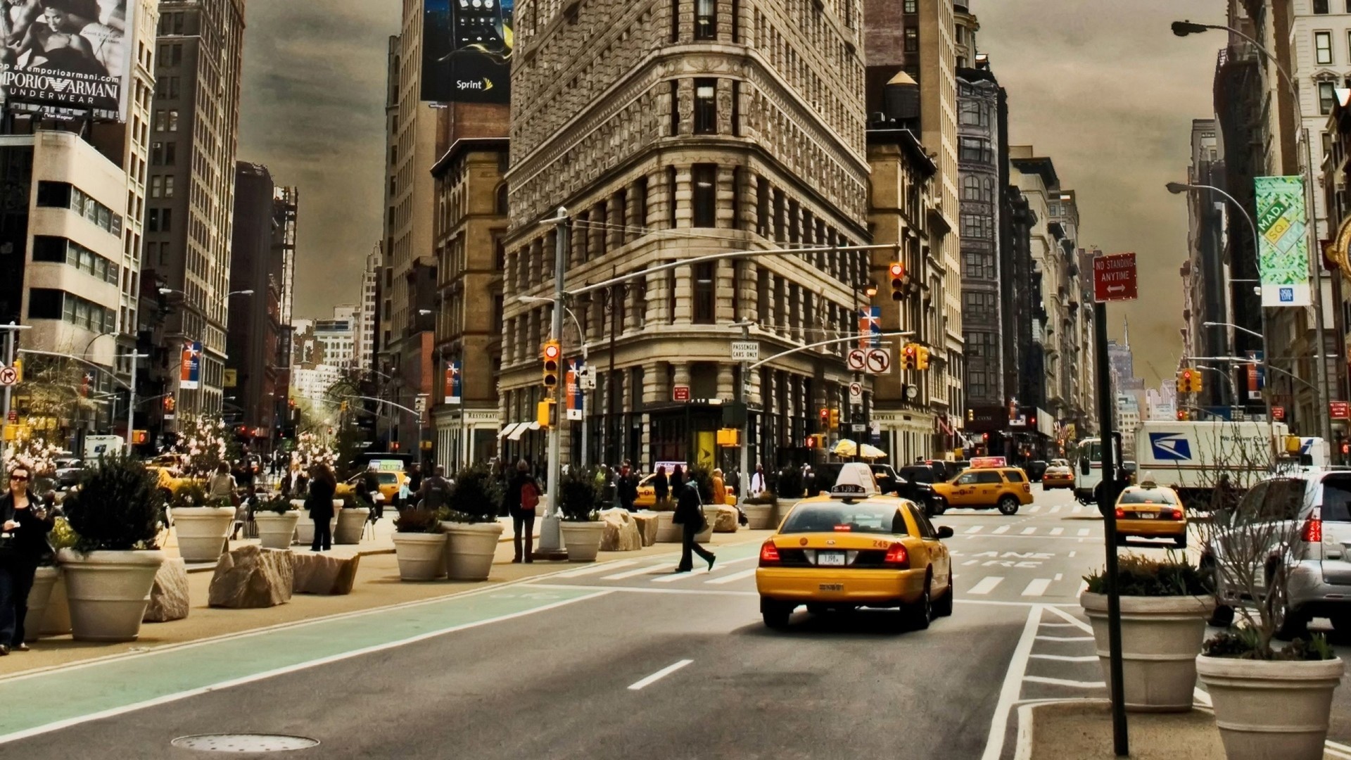 1920x1080 Preview wallpaper new york, city, building, street, cars, traffic 