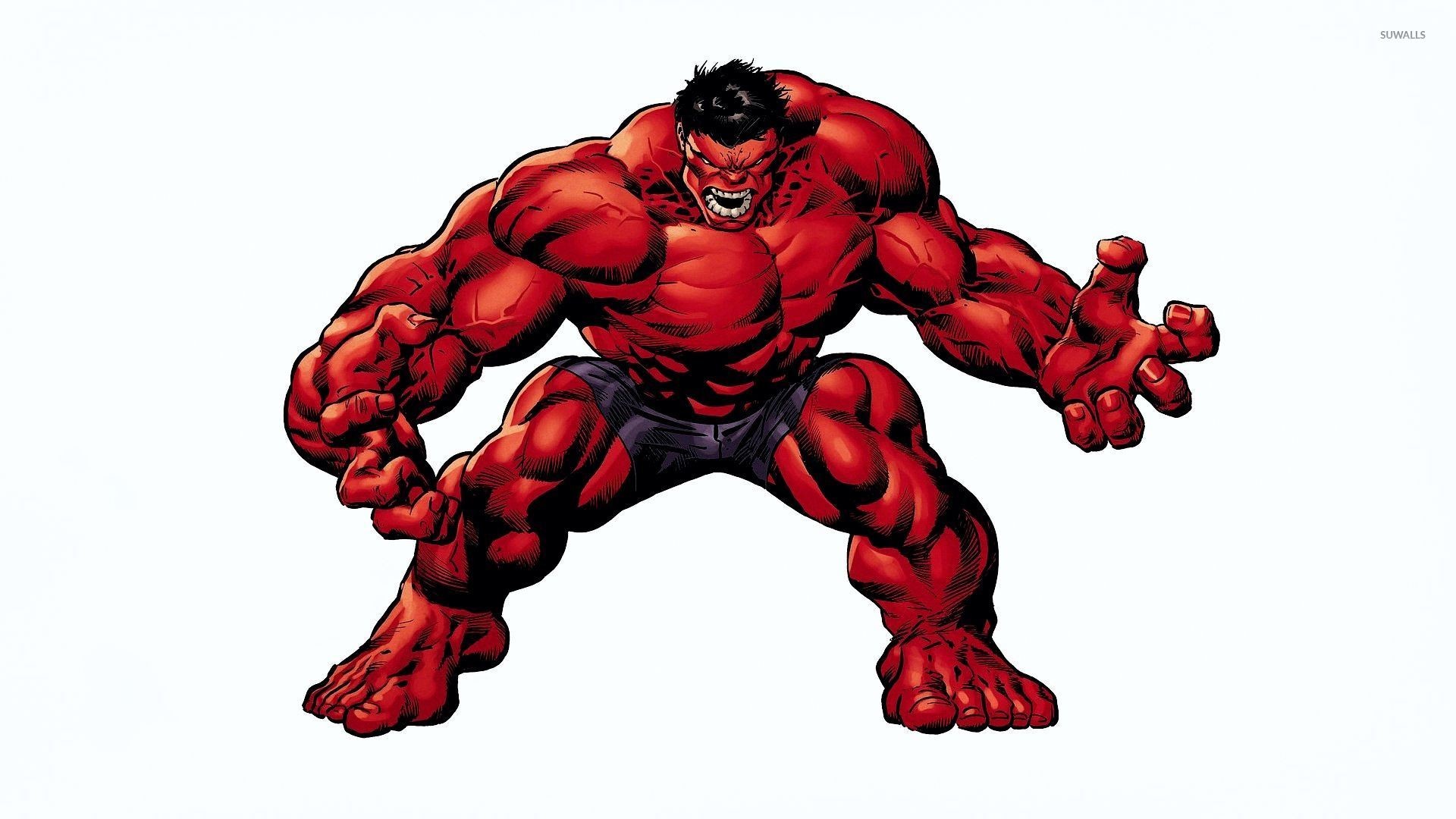 1920x1080 Angry Red Hulk wallpaper