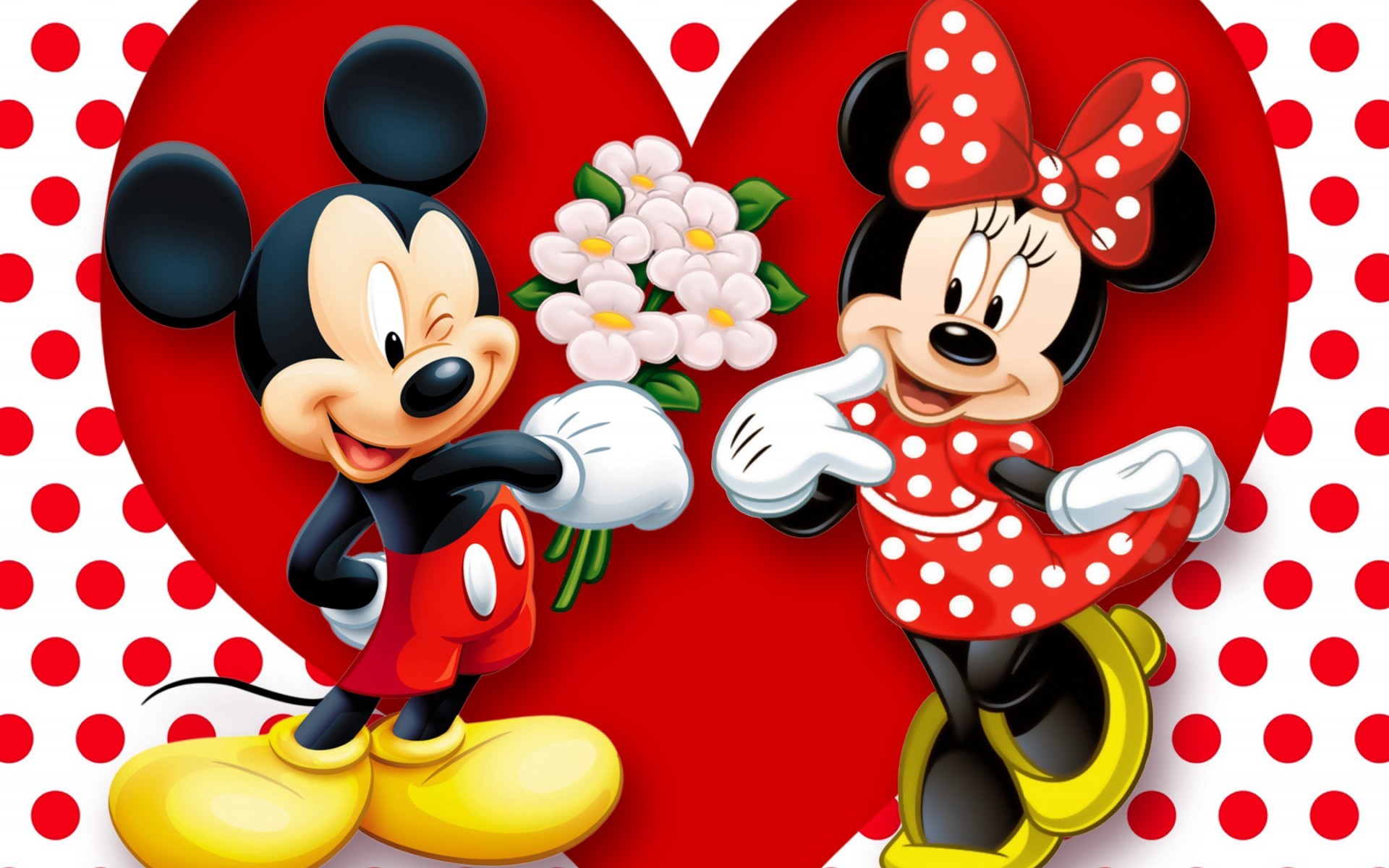1920x1200  Wallpaper minnie mouse, mickey mouse, mouse