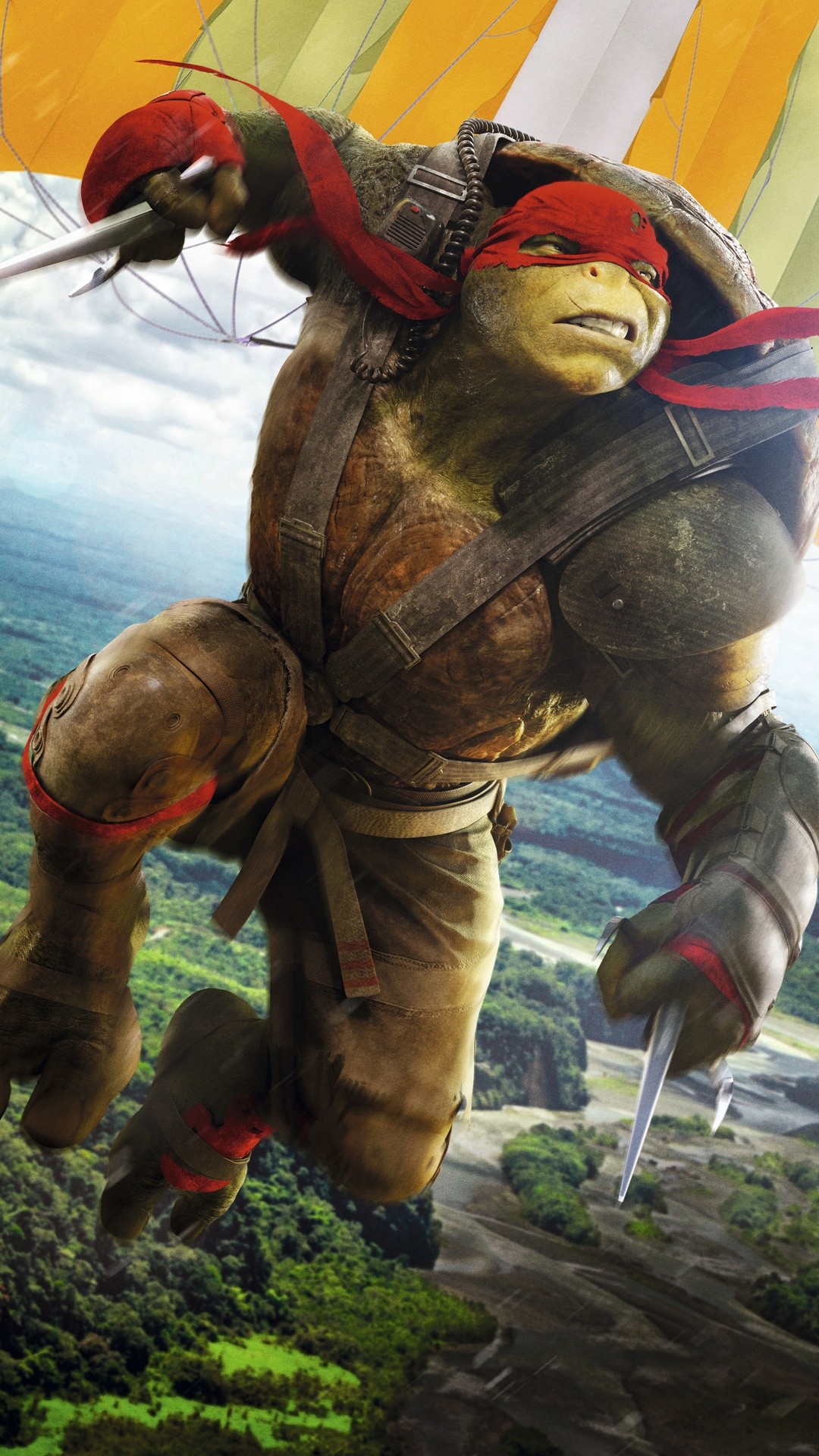 1080x1920 Raphael TMNT Out of the Shadows Wallpapers