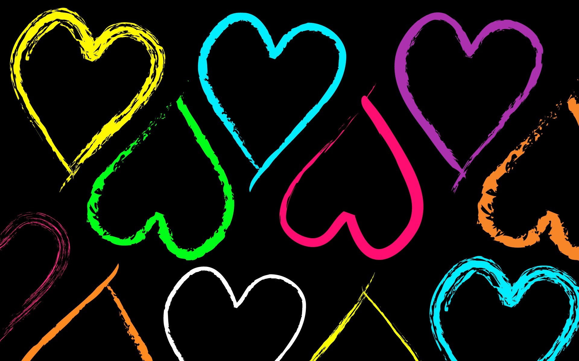 HD colorful hearts wallpapers  Peakpx