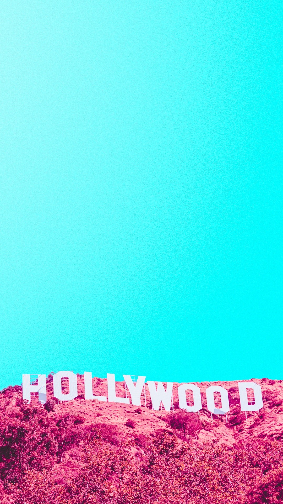 1080x1920 Hollywood Hills Sign Infrared iPhone 6 Plus HD Wallpaper
