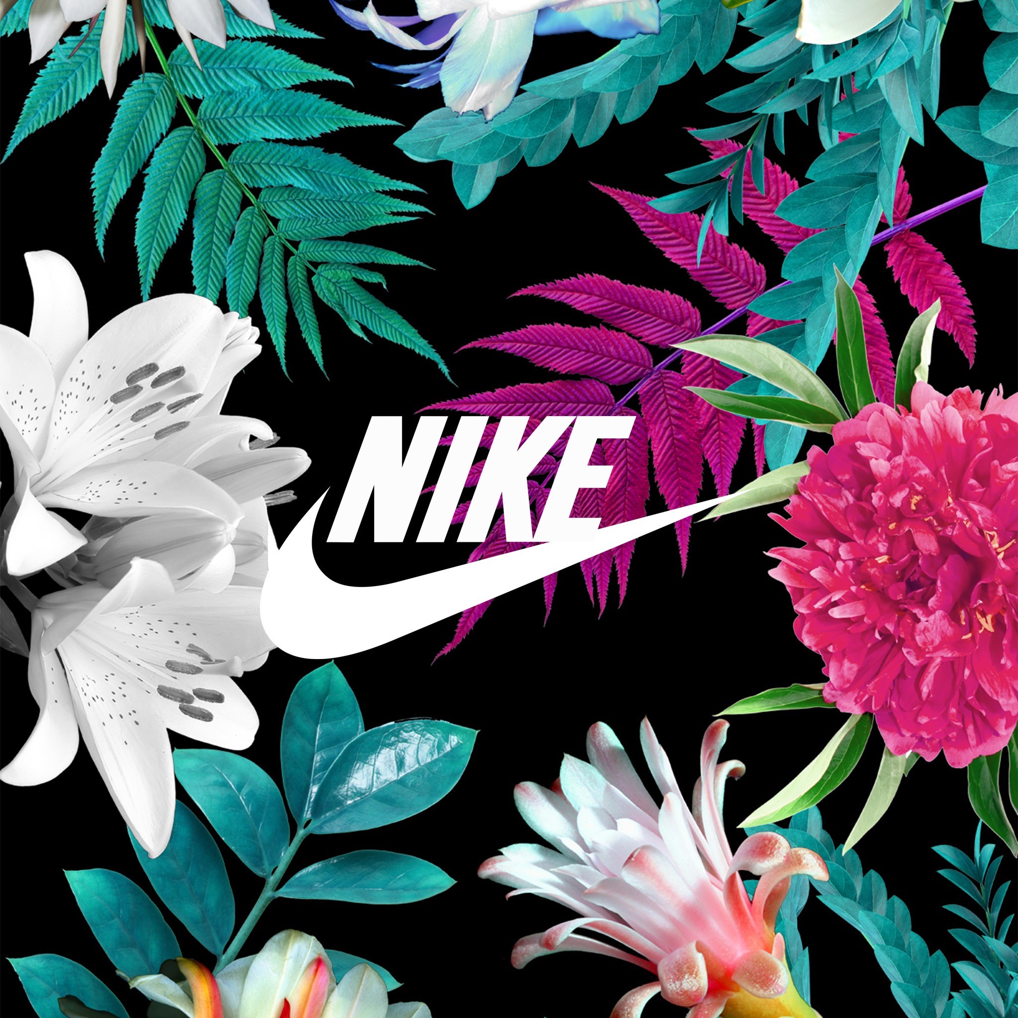 2048x2048 Nike with them flowers ð¶