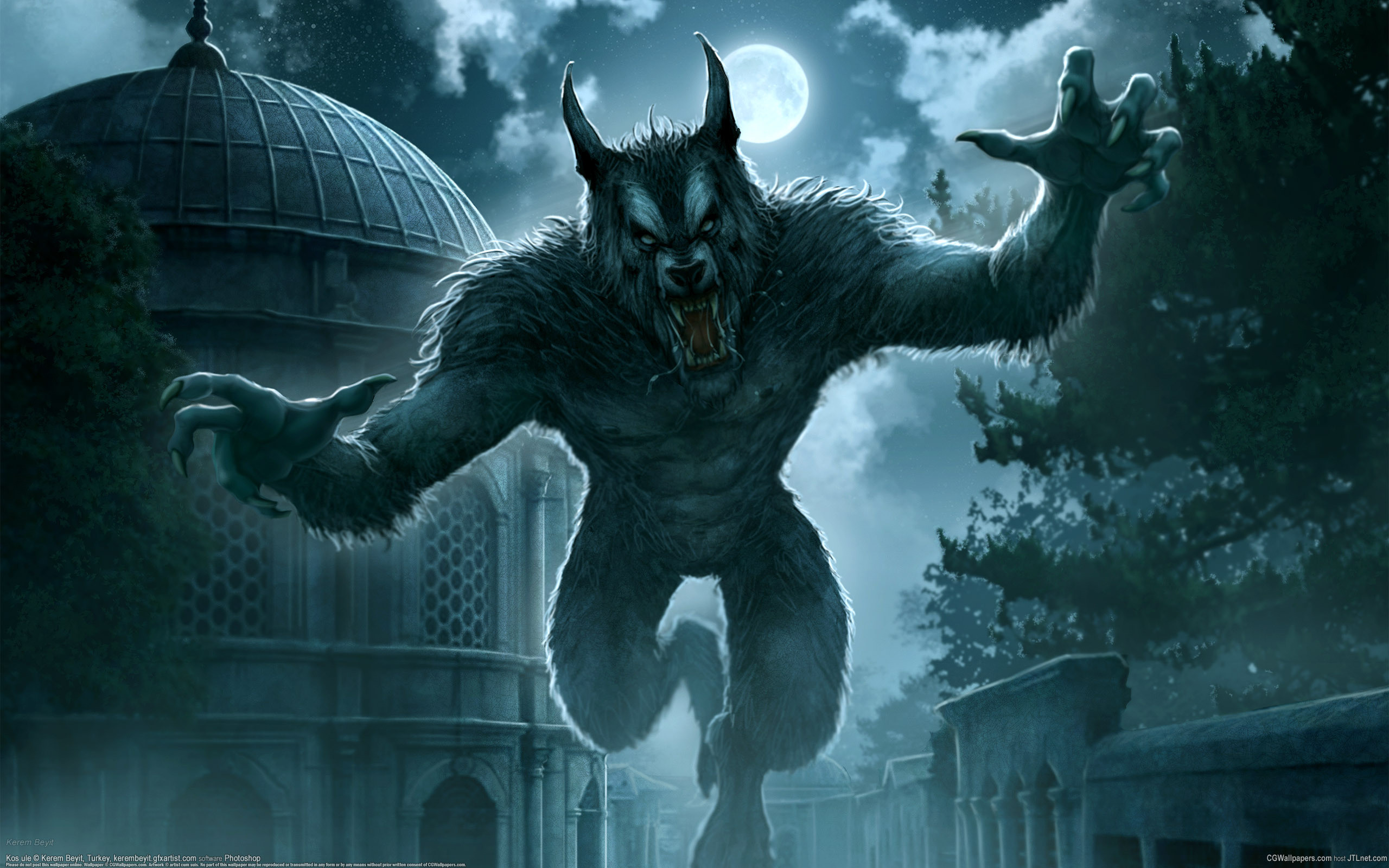 2560x1600 Dark - Werewolf Wallpaper