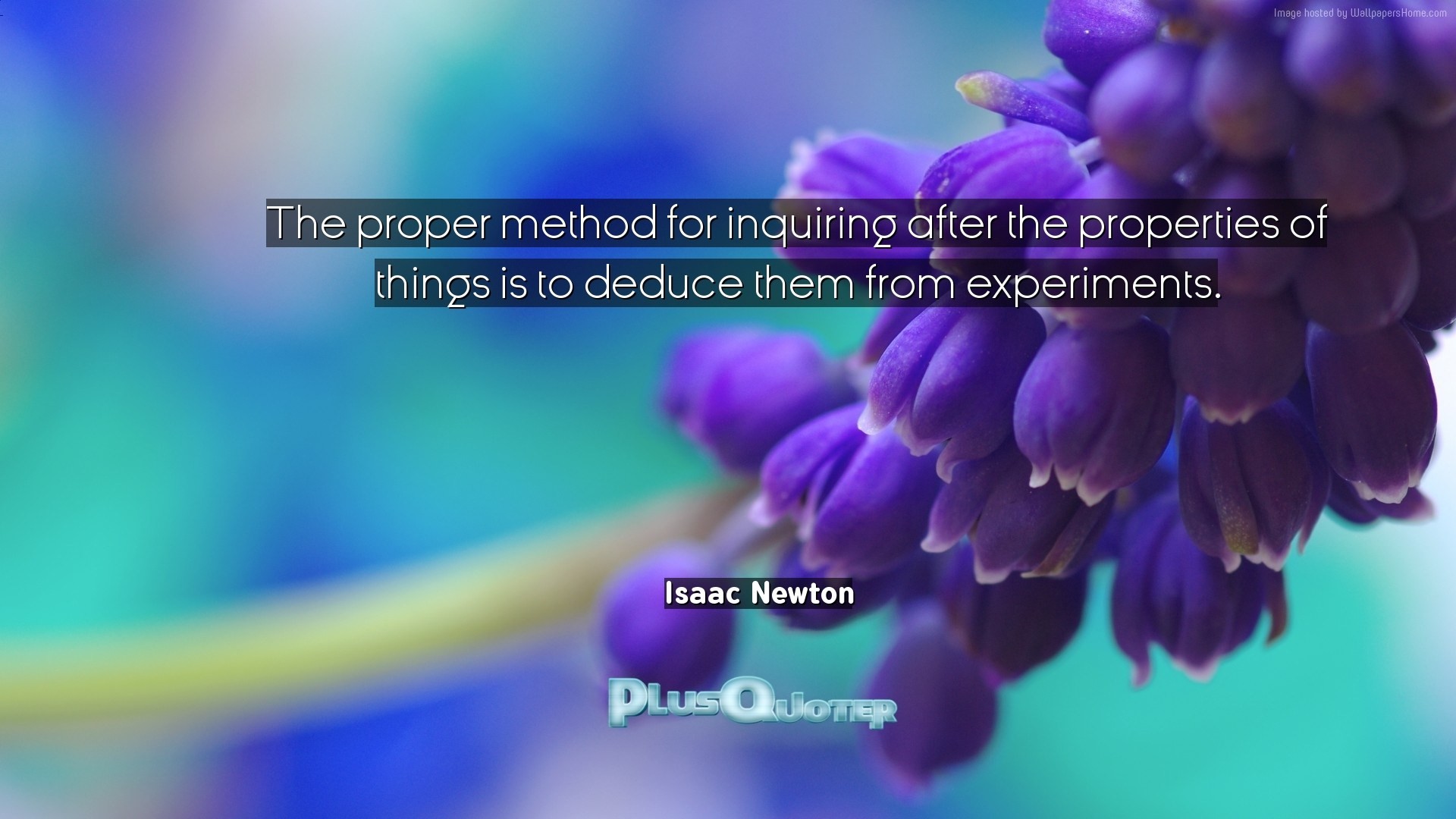 1920x1080 Download Wallpaper with inspirational Quotes- "The proper method for  inquiring after the properties of. “