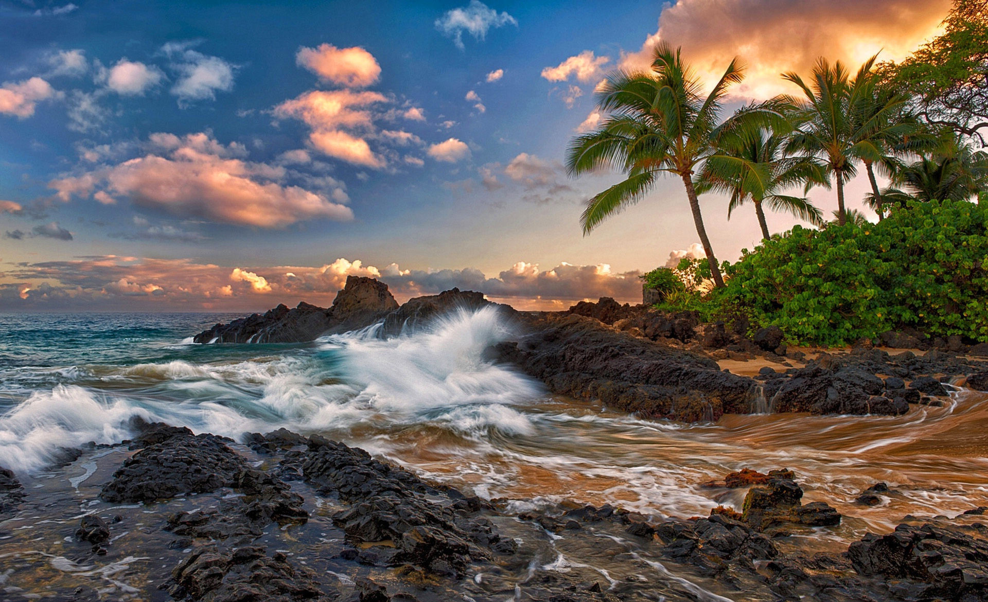 1920x1170 Beautiful Beach in Maui - hdr - Beaches Wallpaper ID 1877760 - Desktop  Nexus Nature