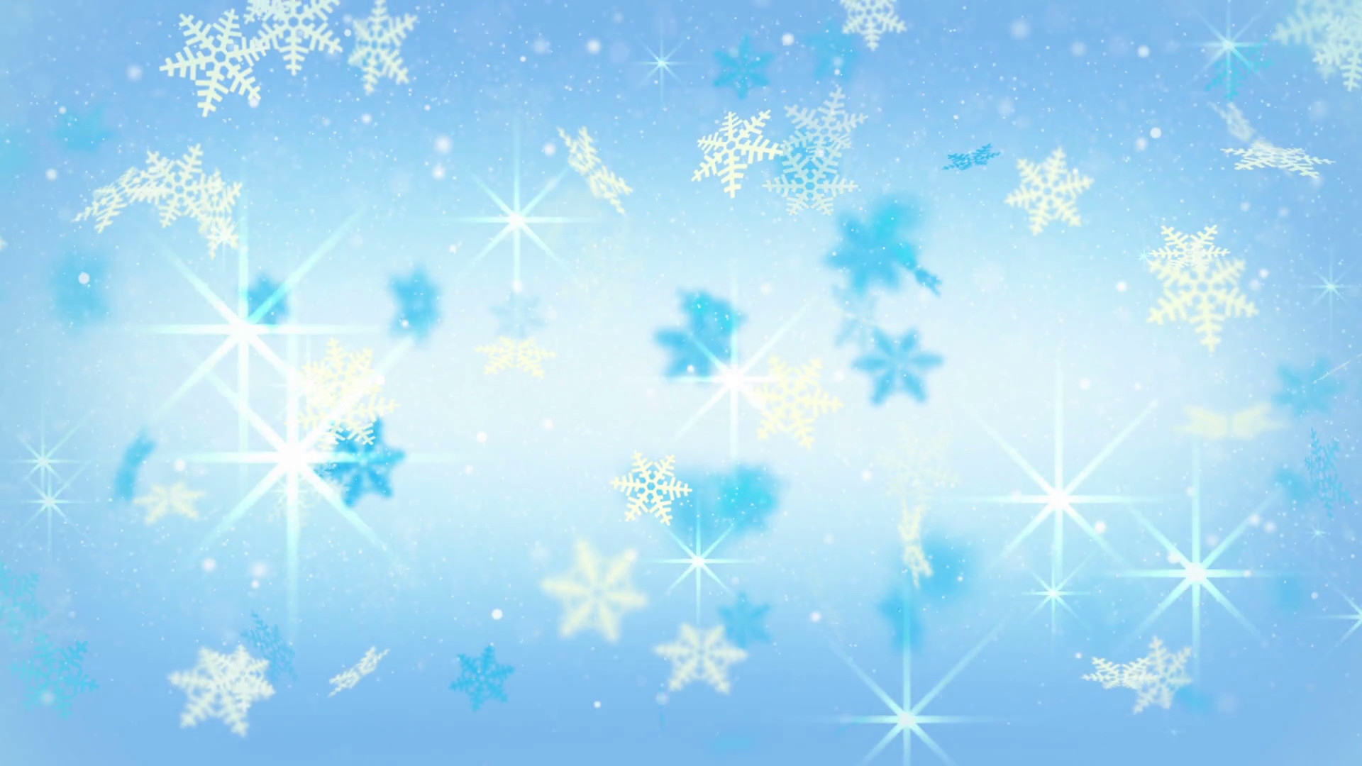 1920x1080 blue festive snowflakes and stars loopable background 4k (4096x2304) Motion  Background - VideoBlocks