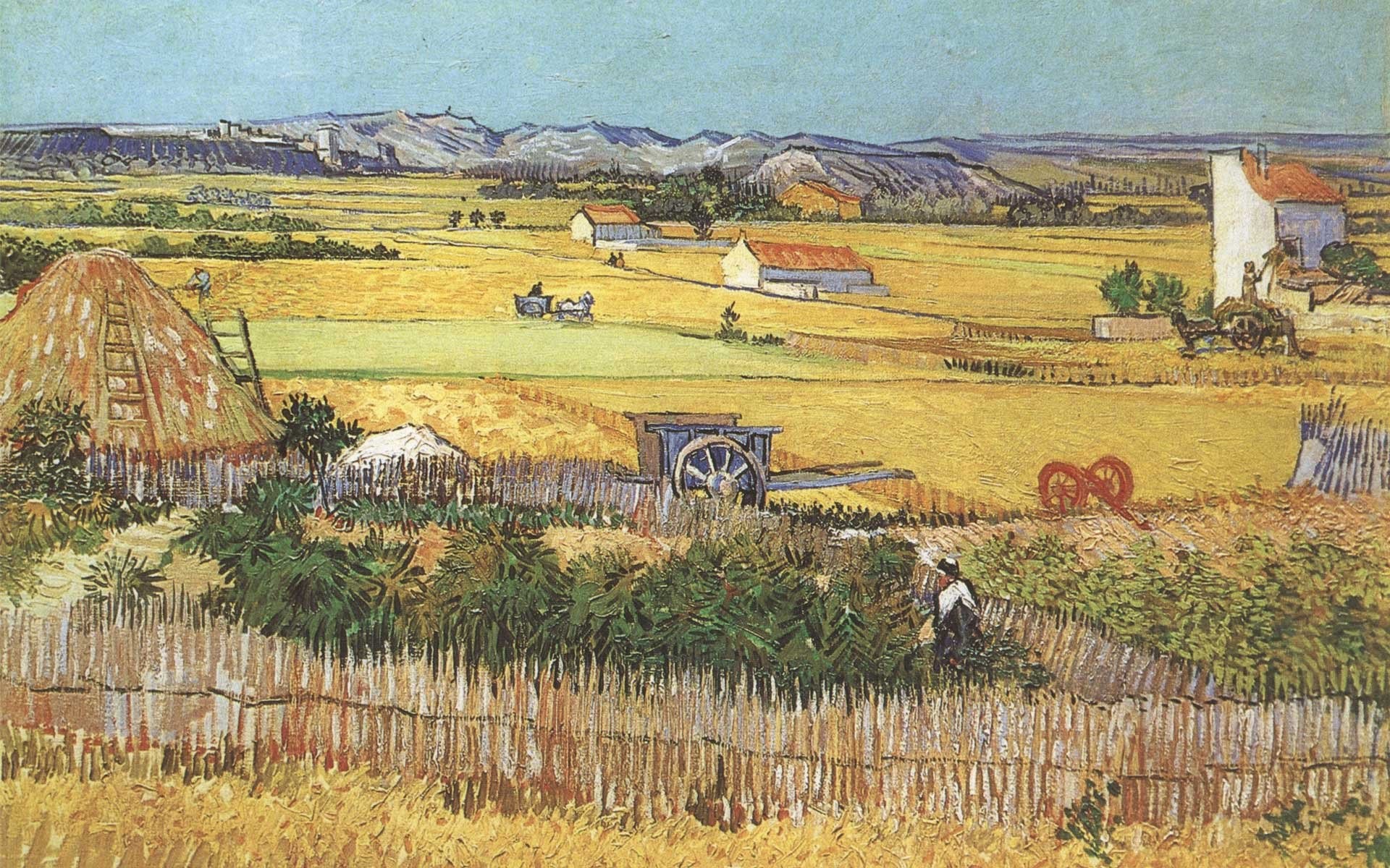 1920x1200 Wallpaper vincent van gogh harvest