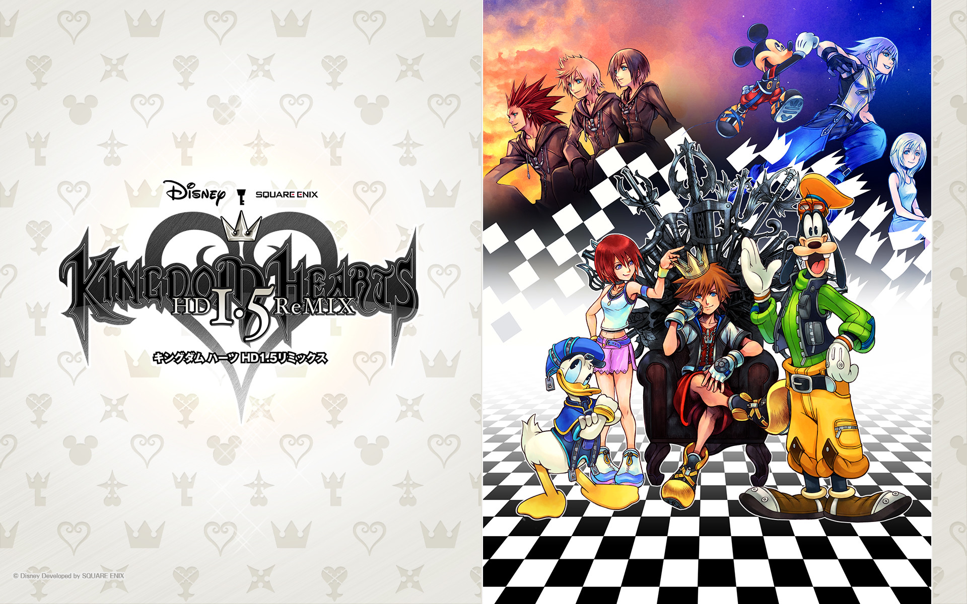 kingdom hearts logo wallpaper 1920x1080