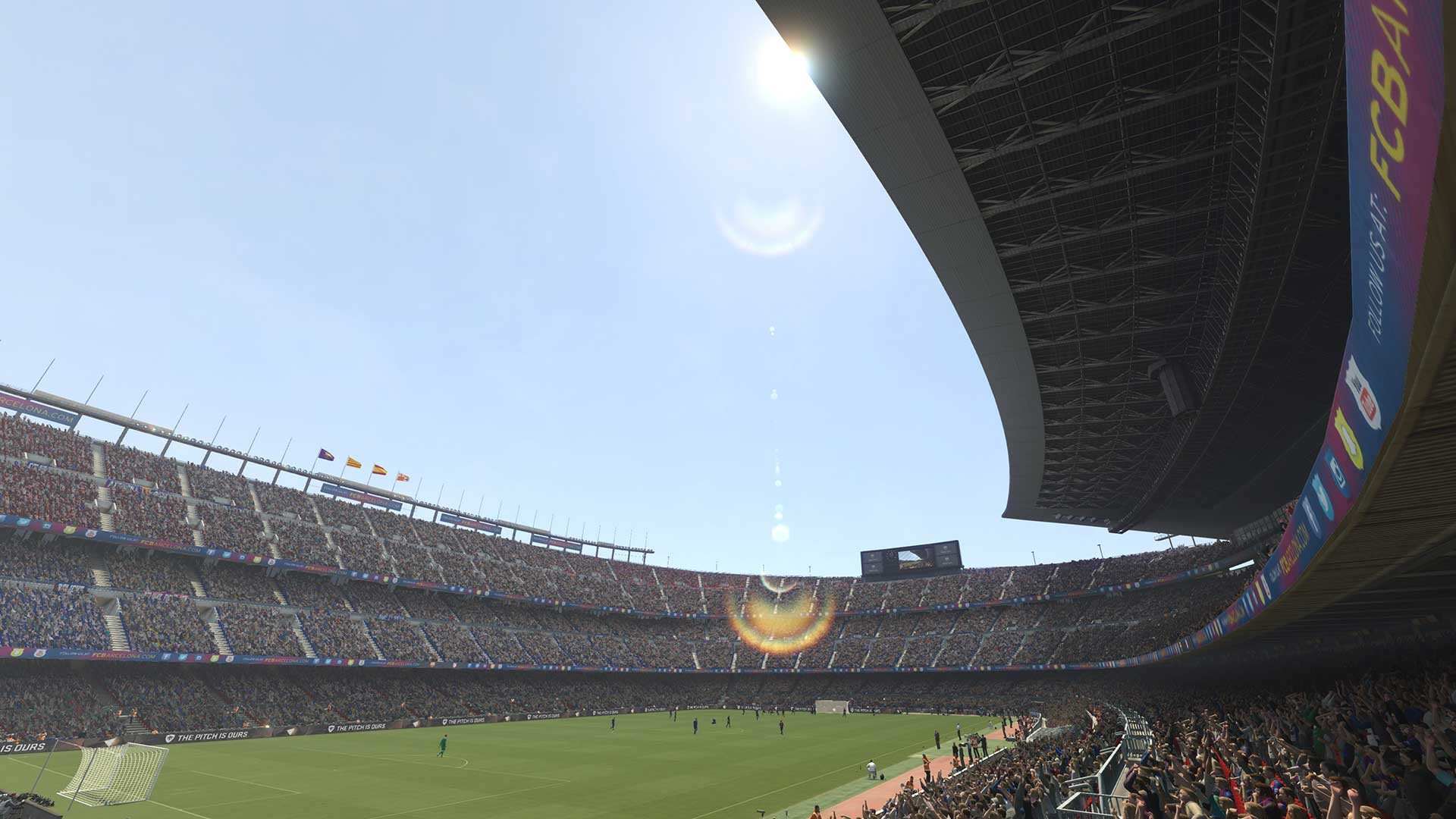 1920x1080 PES 2017 image. A glint over Camp Nou ...
