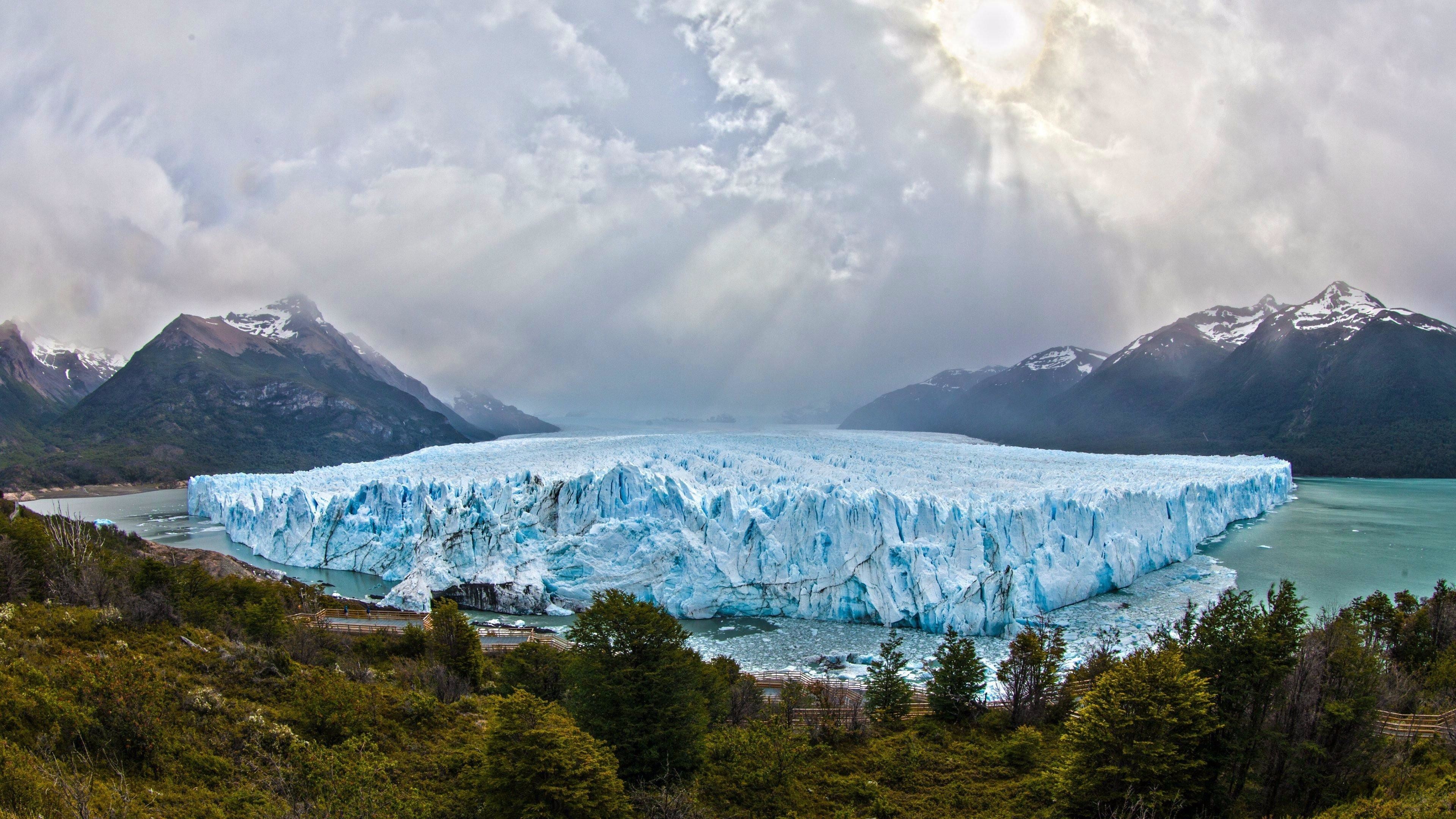 3840x2160 UltraHD wallpaper icon Perito Moreno Glacier - Los Glaciares National Park,  Santa Cruz, Argentina wallpaper