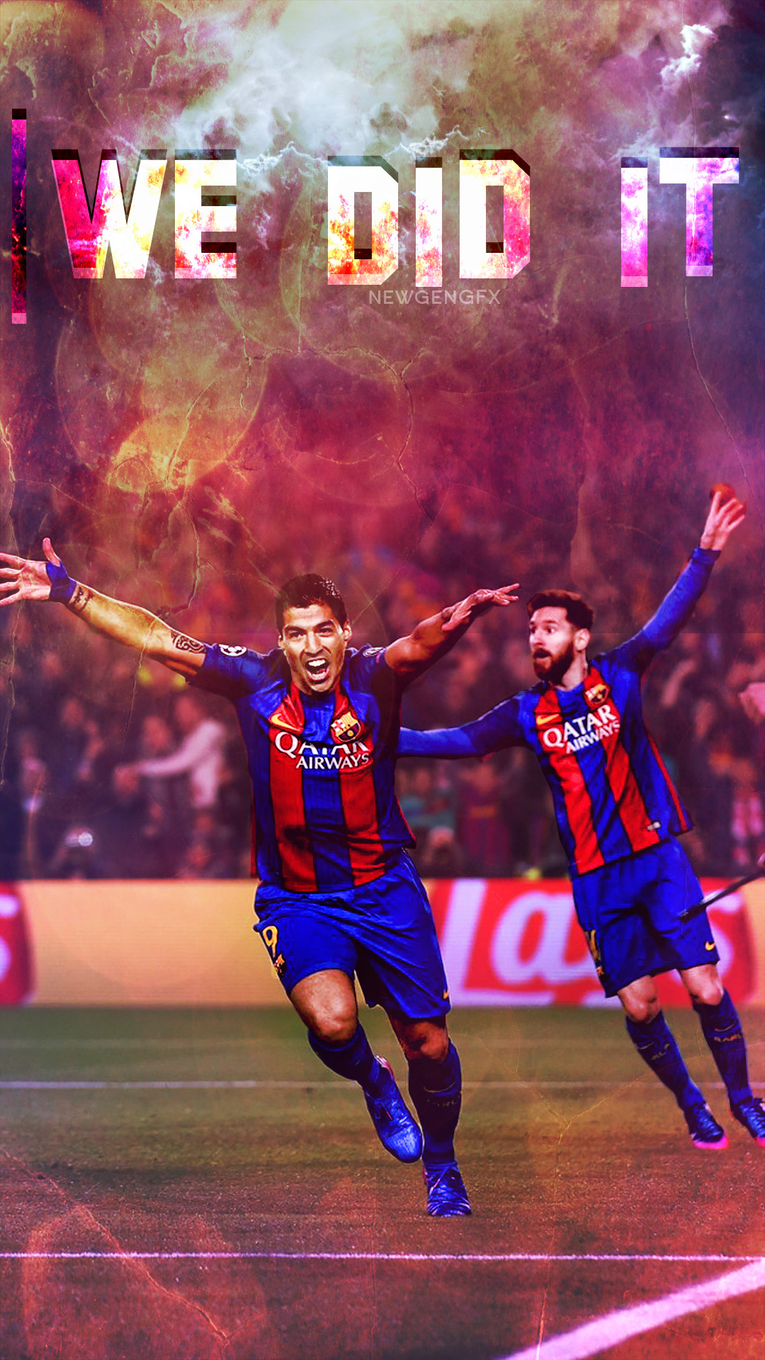 1080x1920 Luis Suarez-Leo Messi Mobile wallpaper #Luis_suarez #Messi #Fcbarcelona