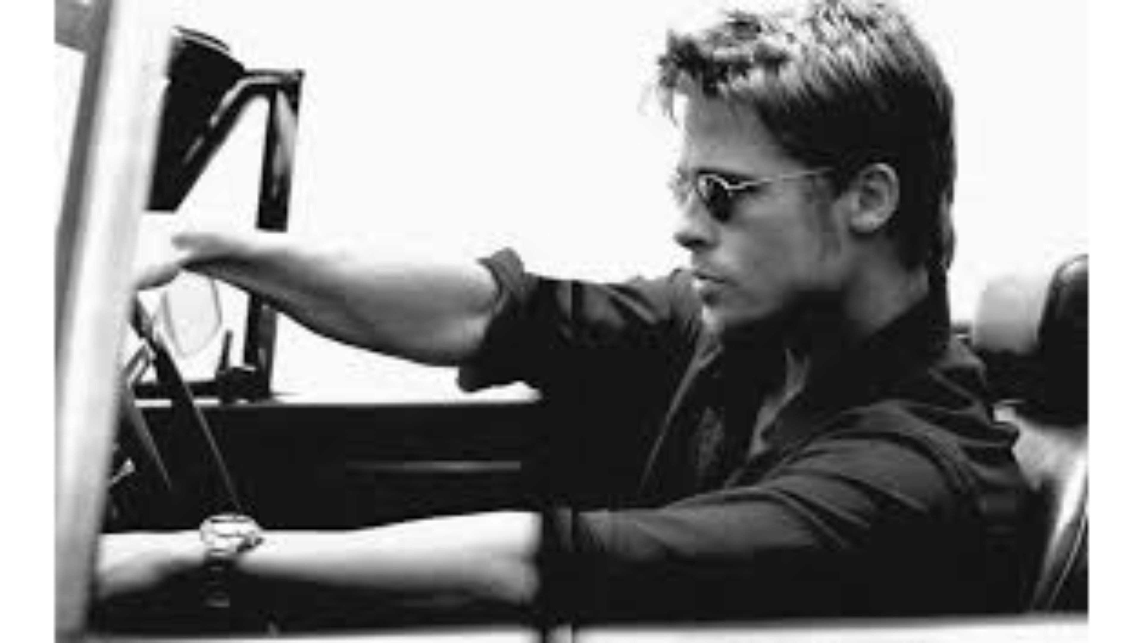 3840x2160 Black and White 4K Brad Pitt Wallpapers