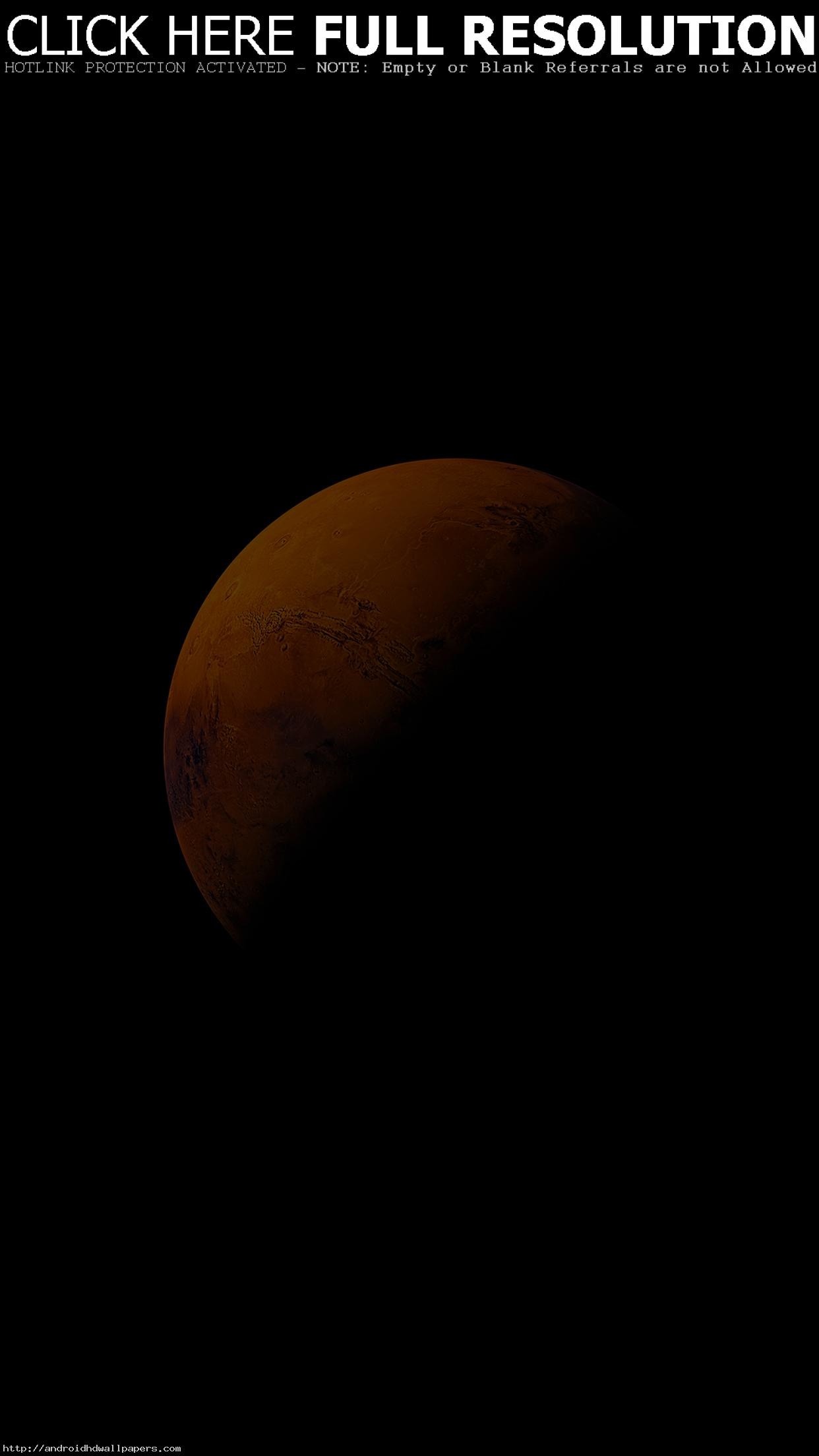 1242x2208 Mars Planet Apple Dark Space Orange Android wallpaper - Android HD  wallpapers