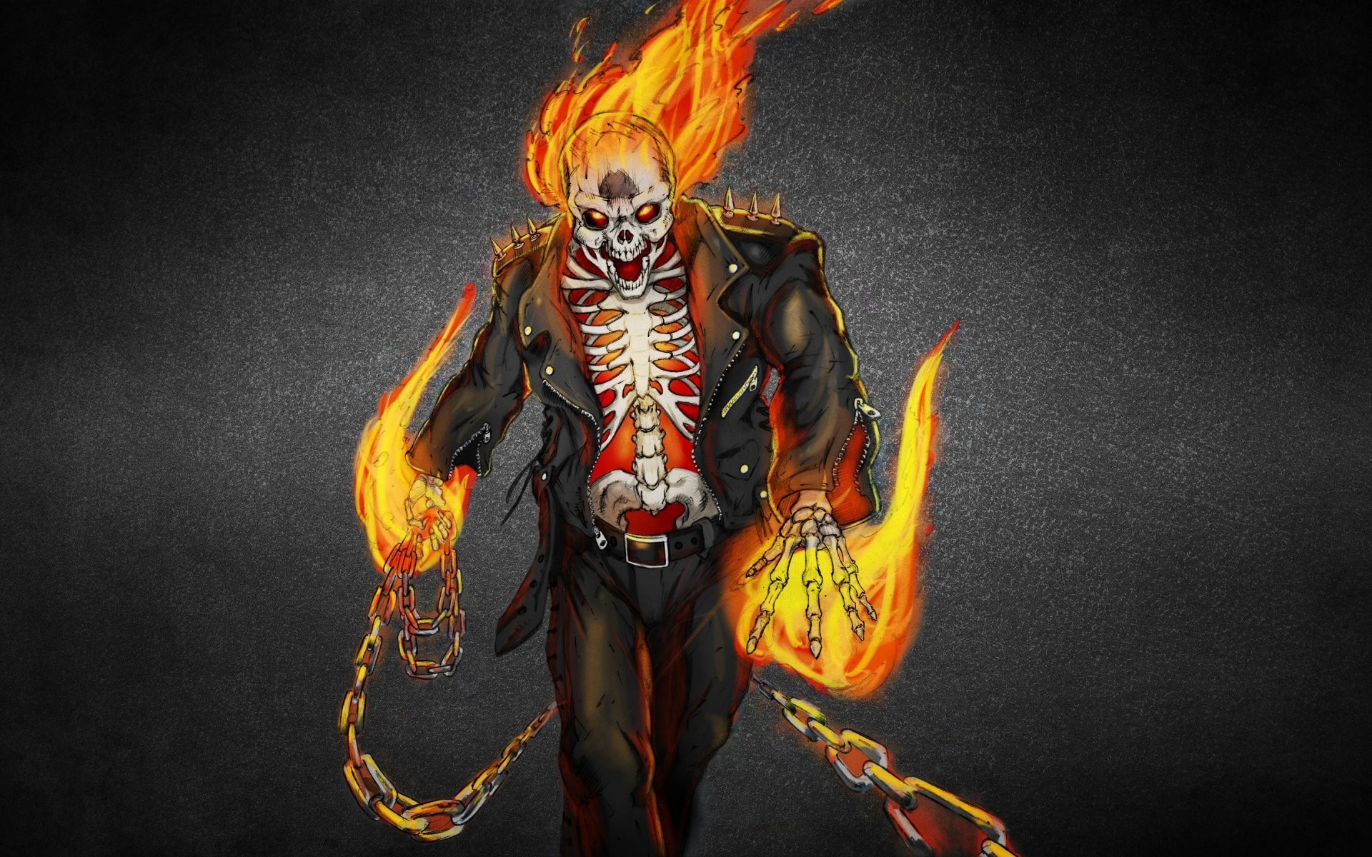 1920x1200 ghost rider ghost rider skeleton fire flame skull dark background