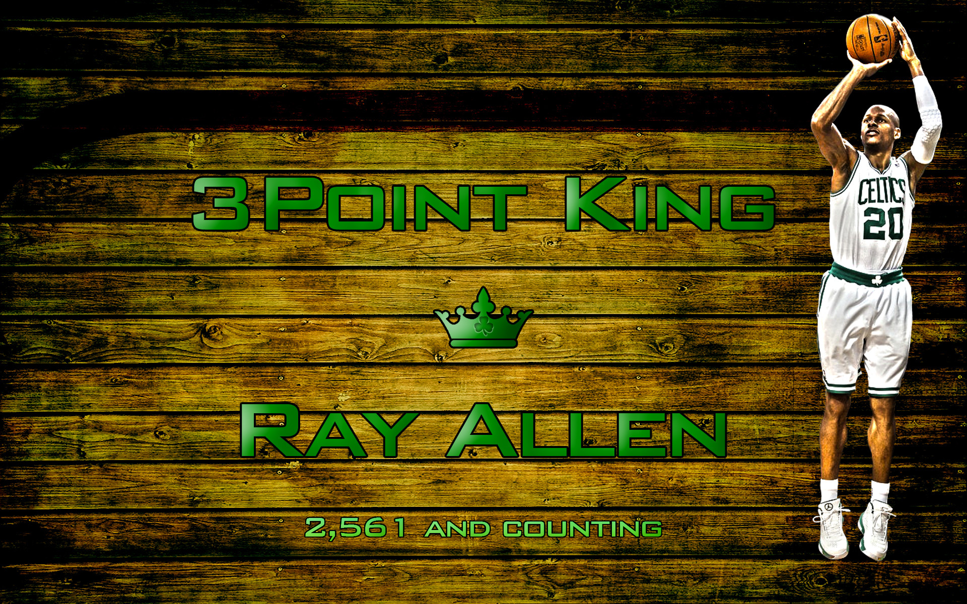 Download Seattle SuperSonics Ray Allen Basketball Statistcs Wallpaper   Wallpaperscom