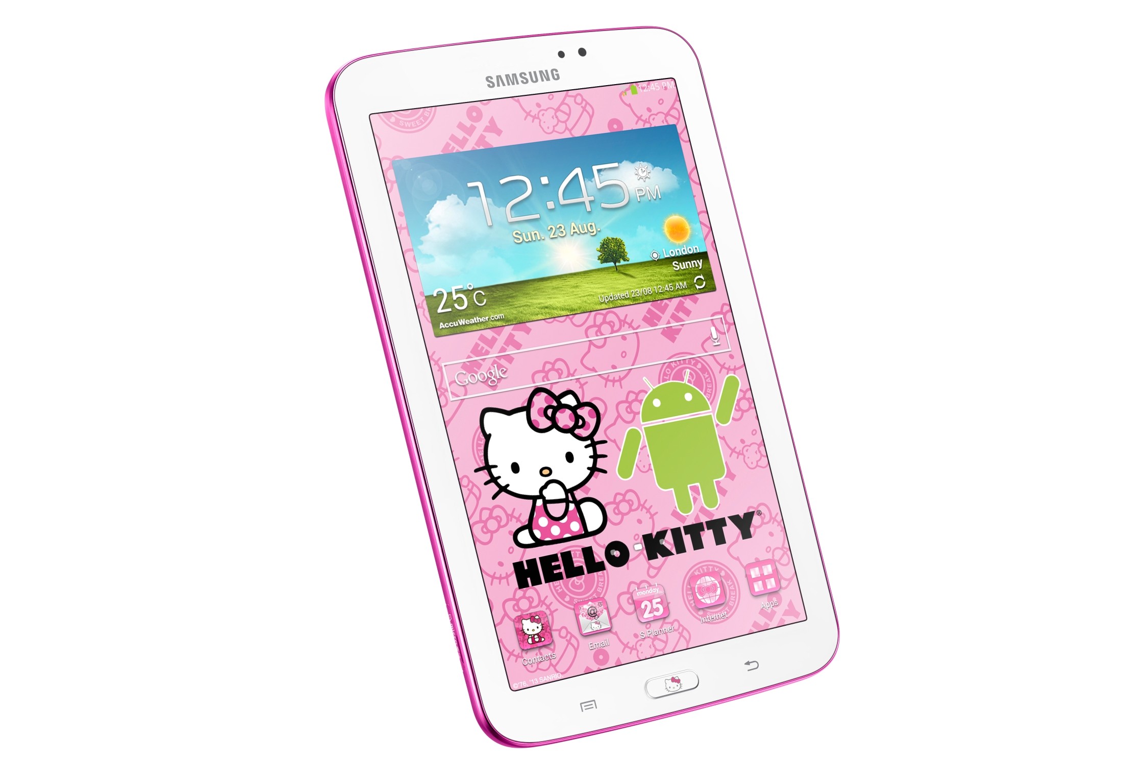 2250x1500 Samsung GALAXY Tab 3 7.0 WiFi Hello Kitty Edition - left angle