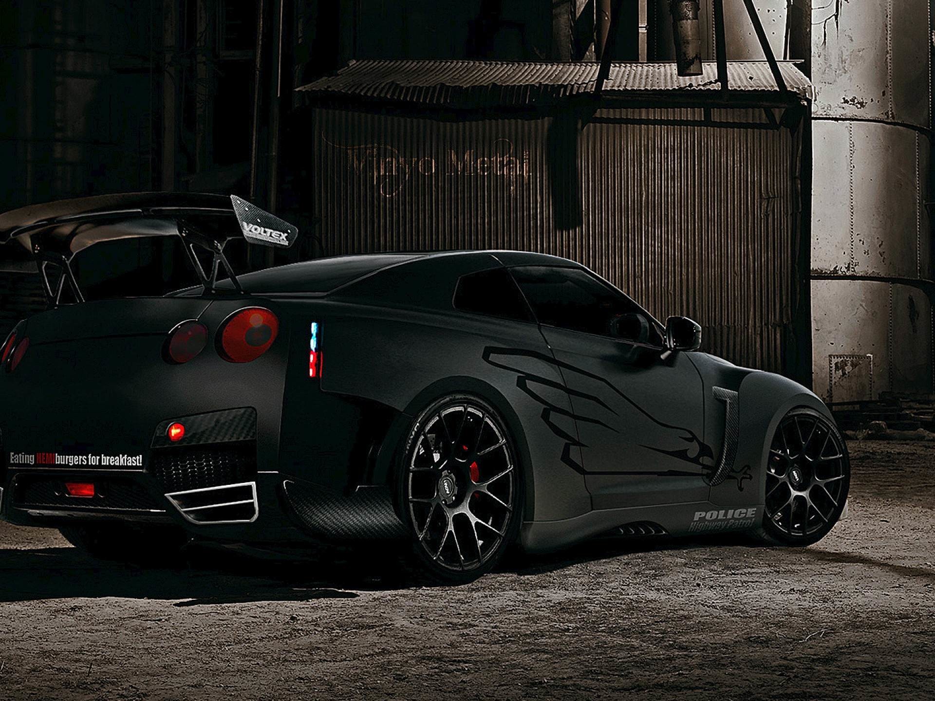 Nissan Gtr, black, r35, skyline, white, HD phone wallpaper