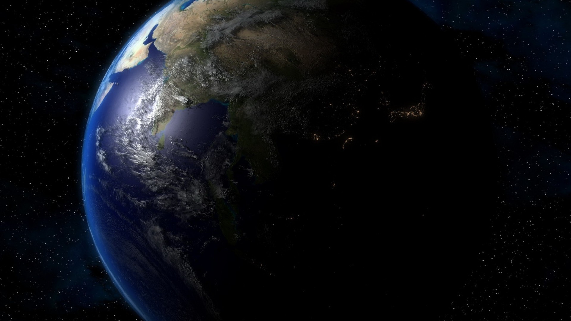 1920x1080  Wallpaper earth, planet, day, night