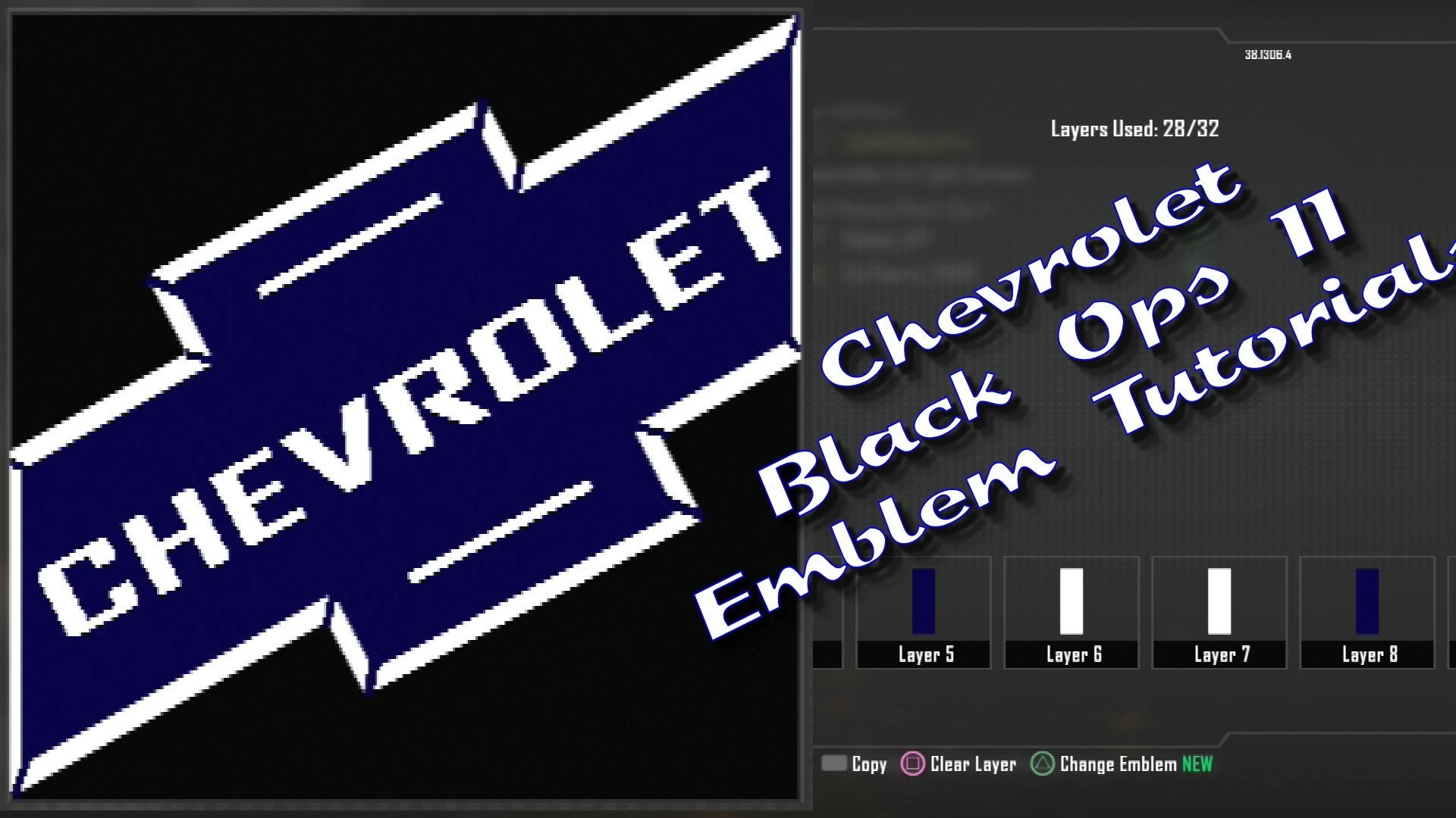 1920x1080 Machinima's TMR - Call of Duty: Black Ops 2 "Chevy Chevrolet " Emblem  Tutorial 1080p HD - YouTube